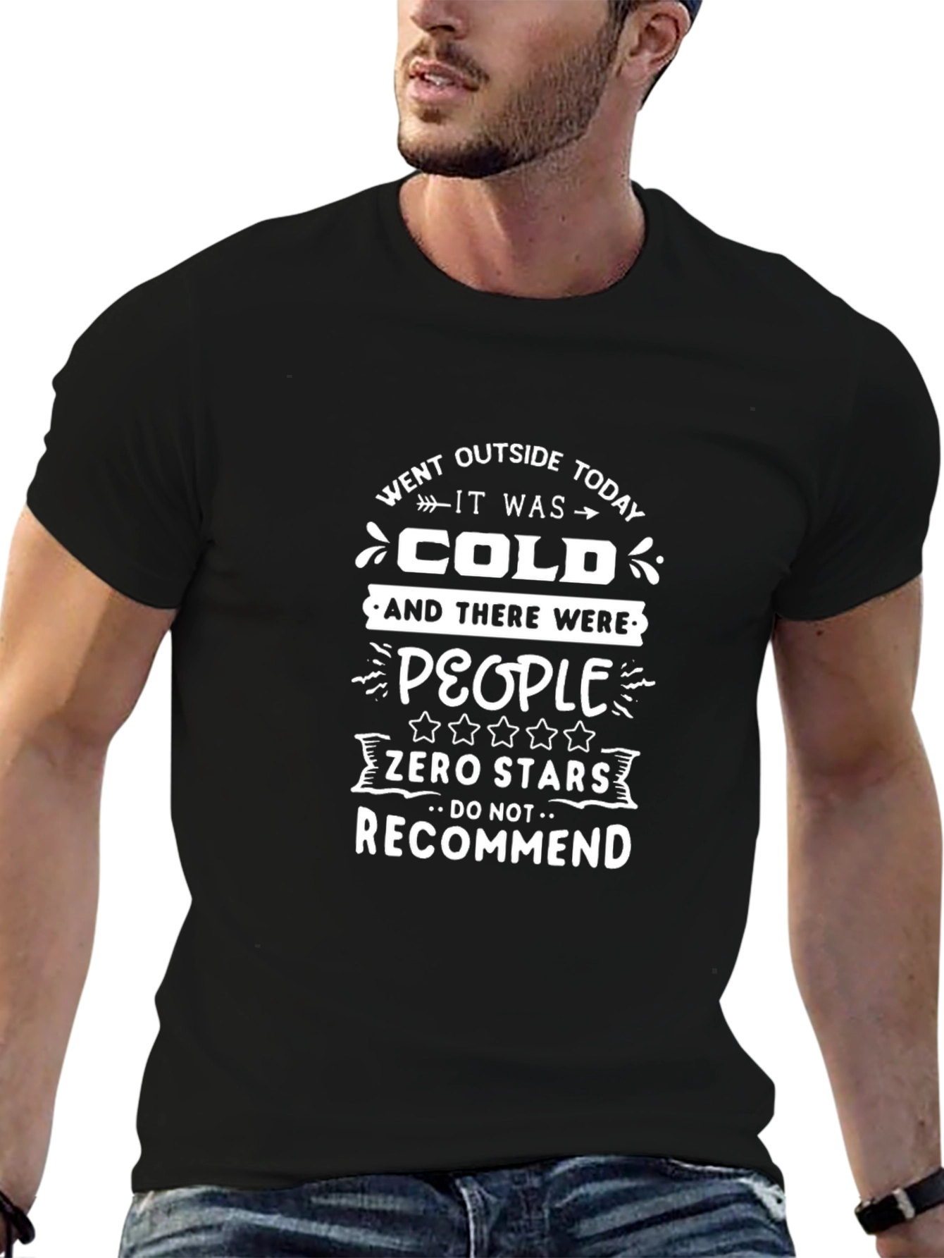 Funny Zero Stars Graphic Tee