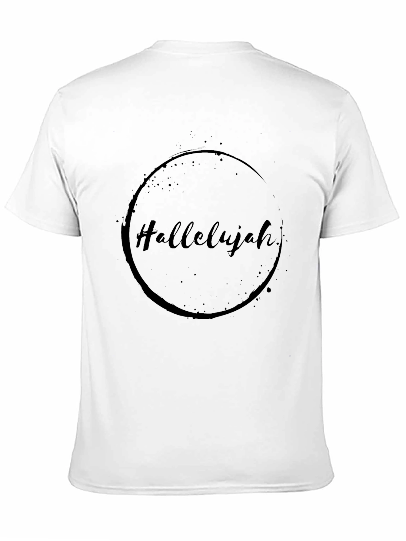 Hallelujah Graphic Print Black T-Shirt