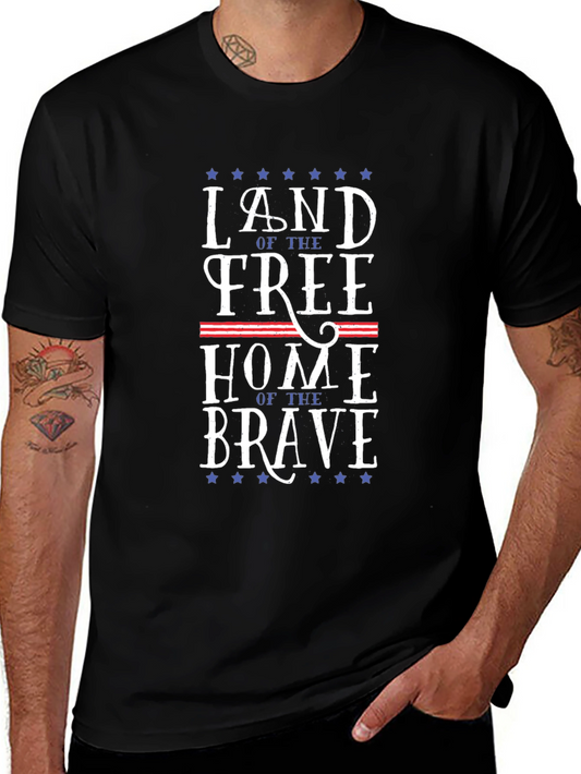 Land of the Free Patriotic Graphic Tee