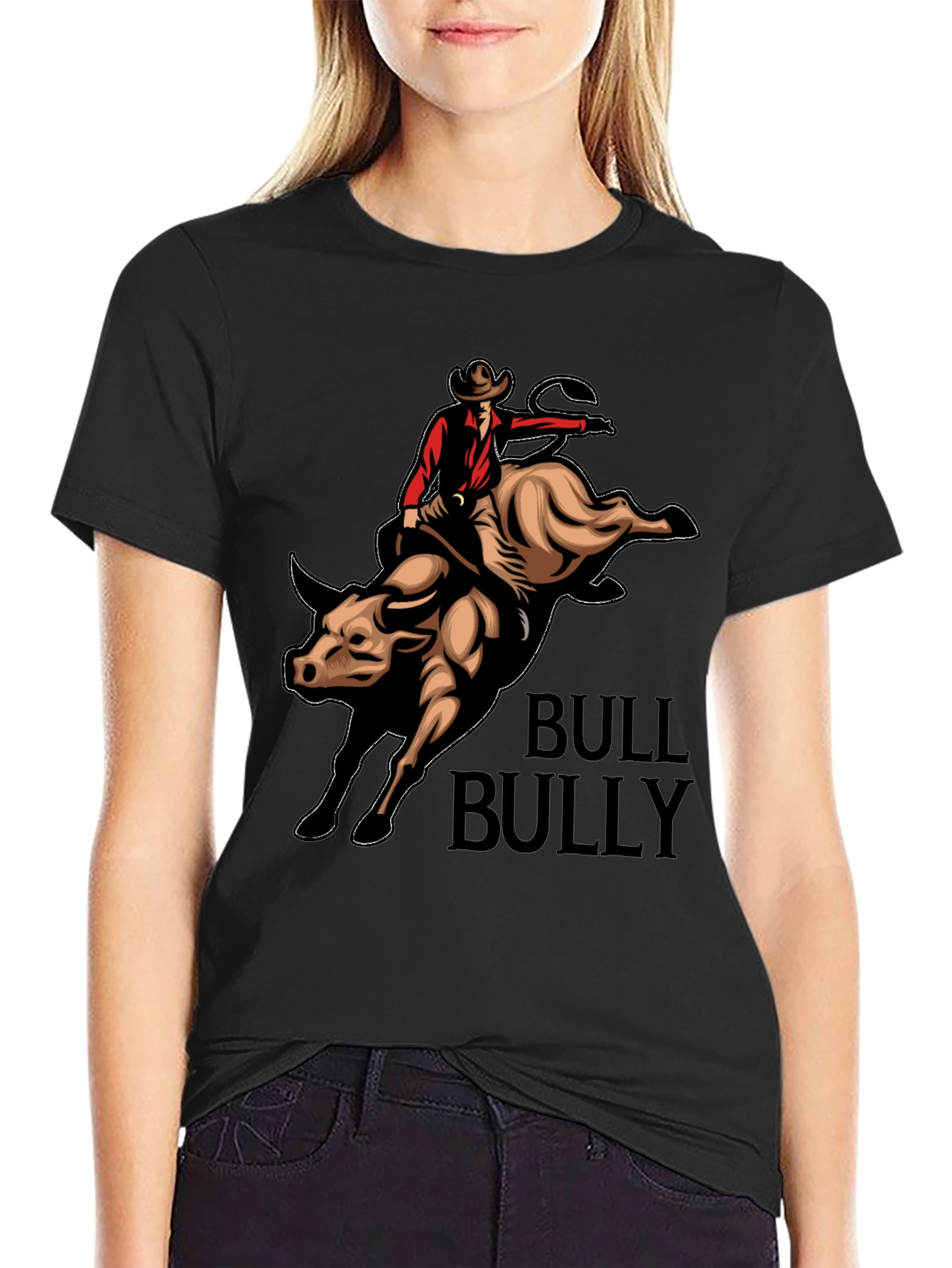 Bull Rider Graphic T-Shirt - Western Style