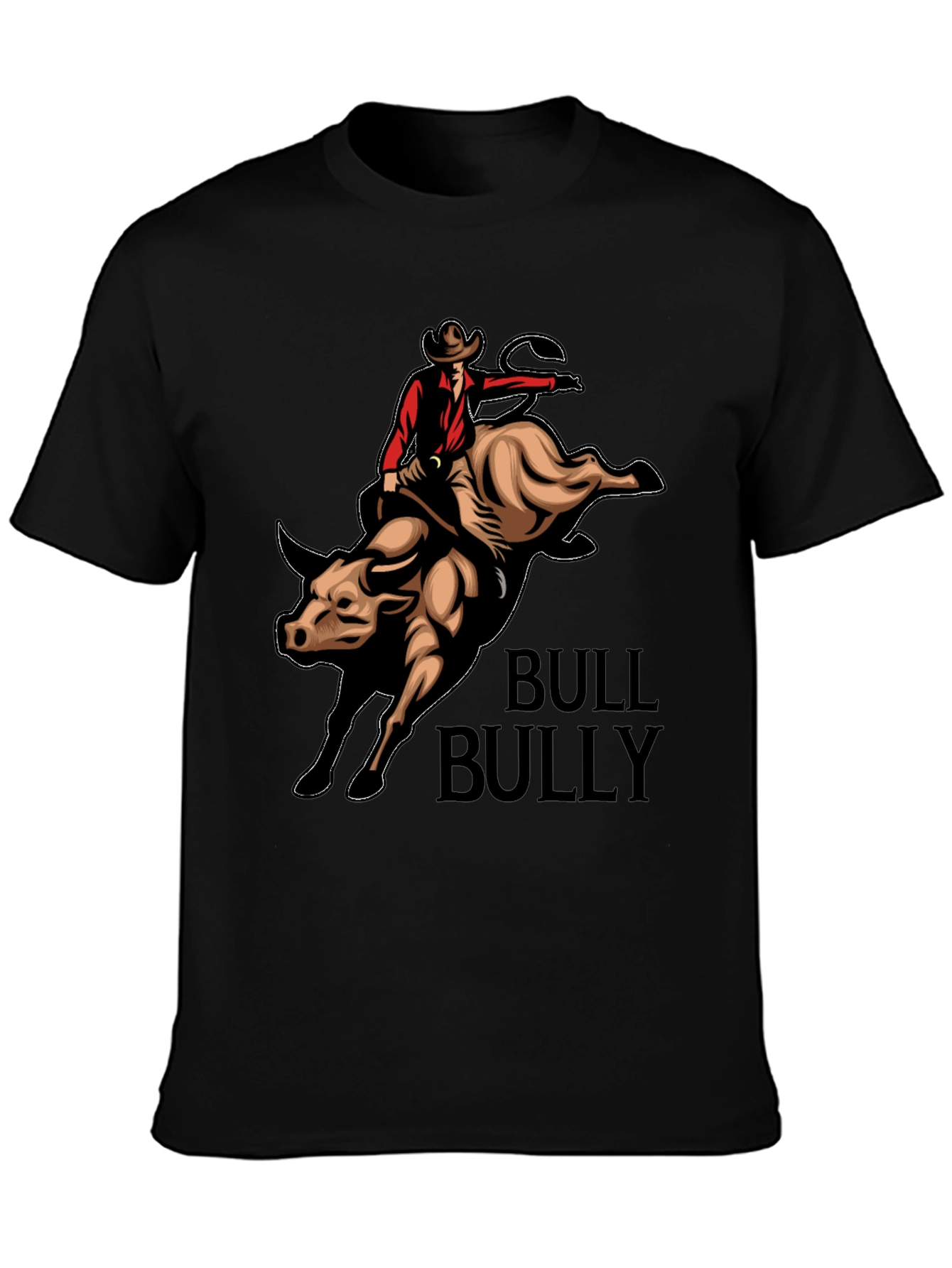 Bull Rider Graphic T-Shirt - Western Style