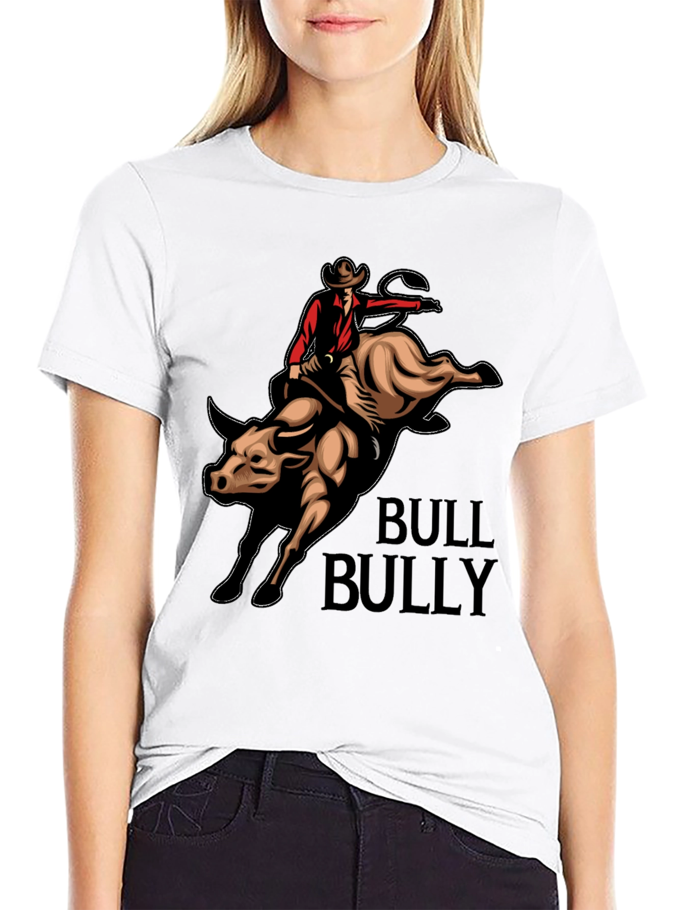 Bull Rider Graphic T-Shirt - Western Style