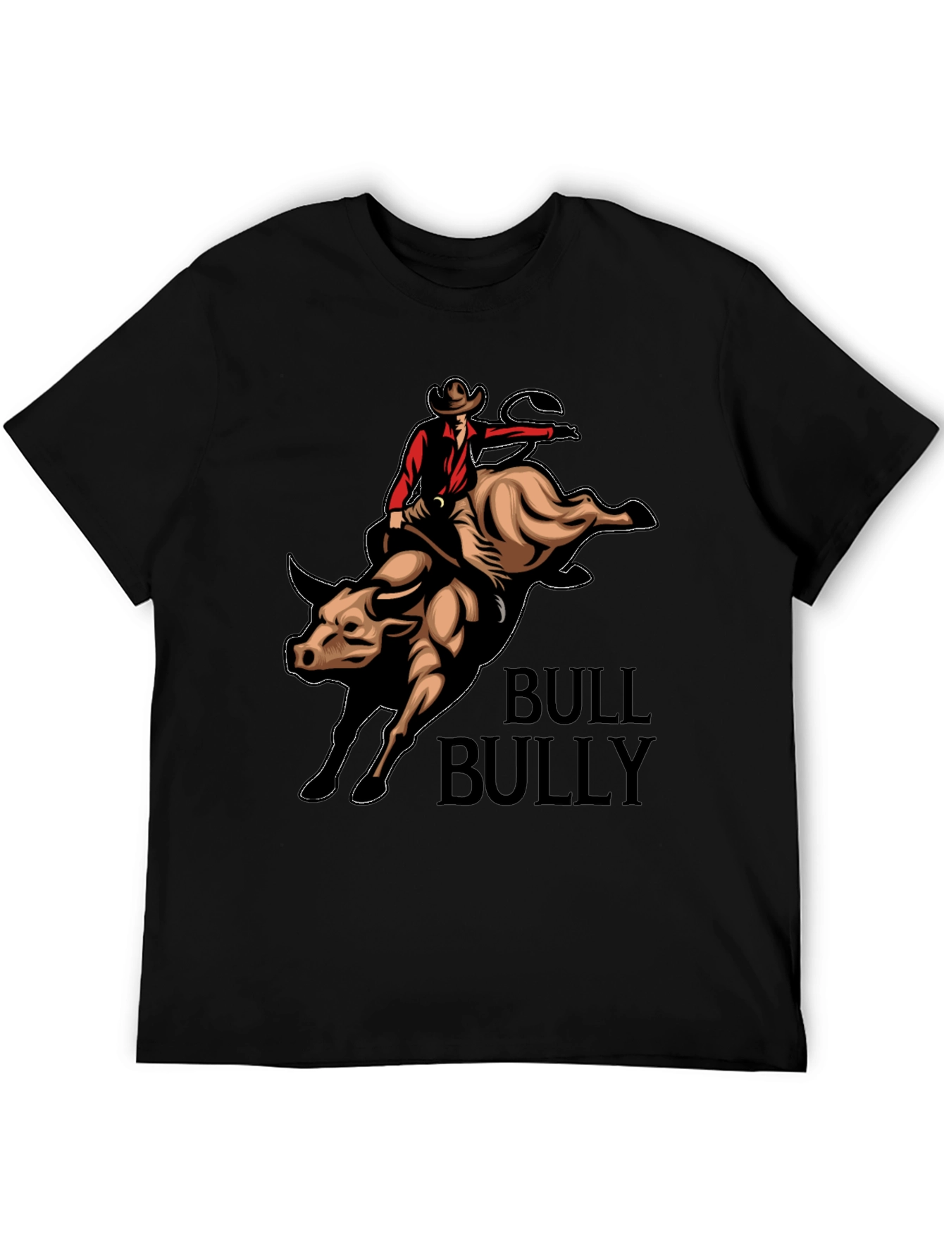 Bull Rider Graphic T-Shirt - Western Style