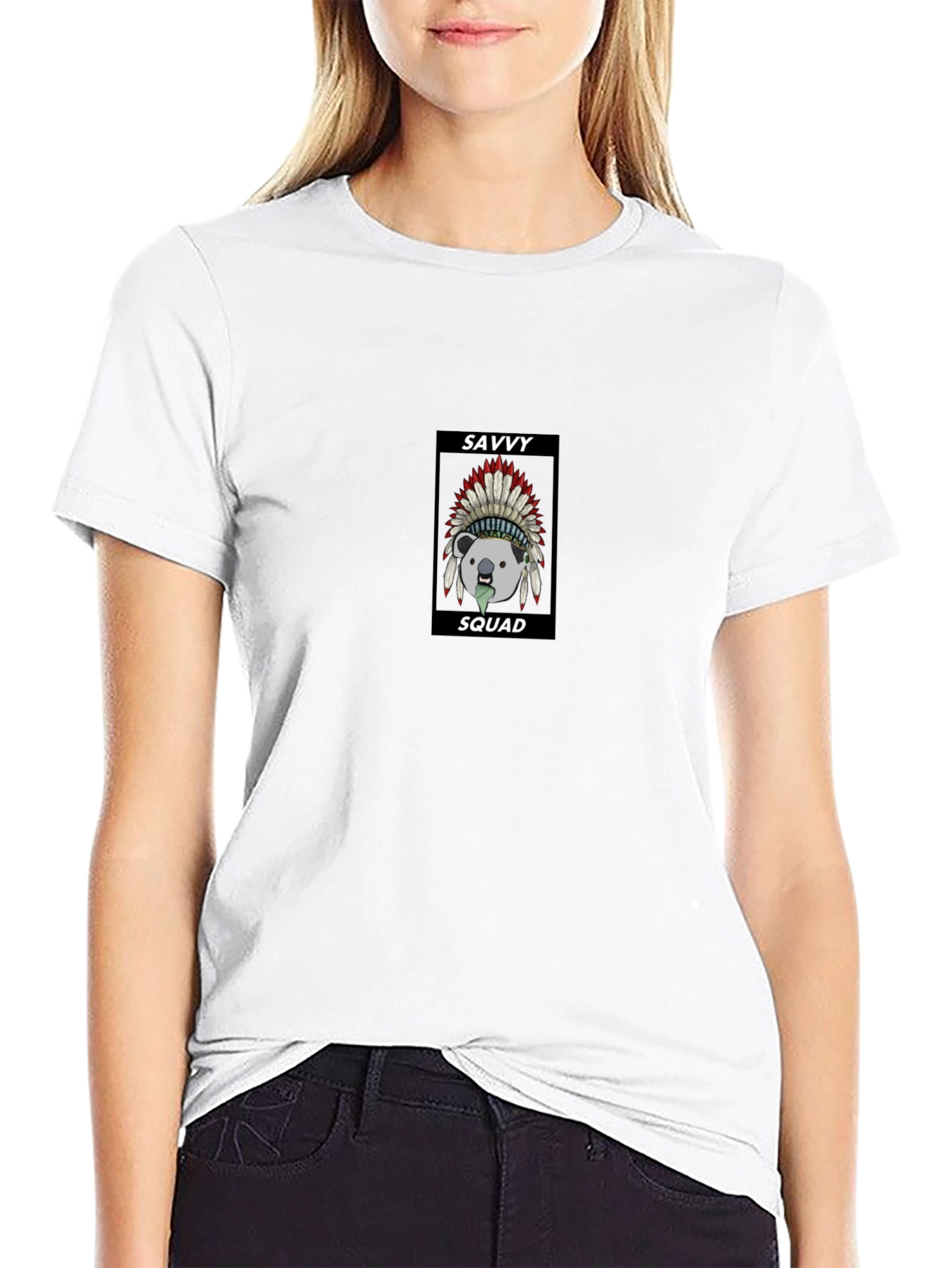 Savvy Squad Graphic Black T-Shirt