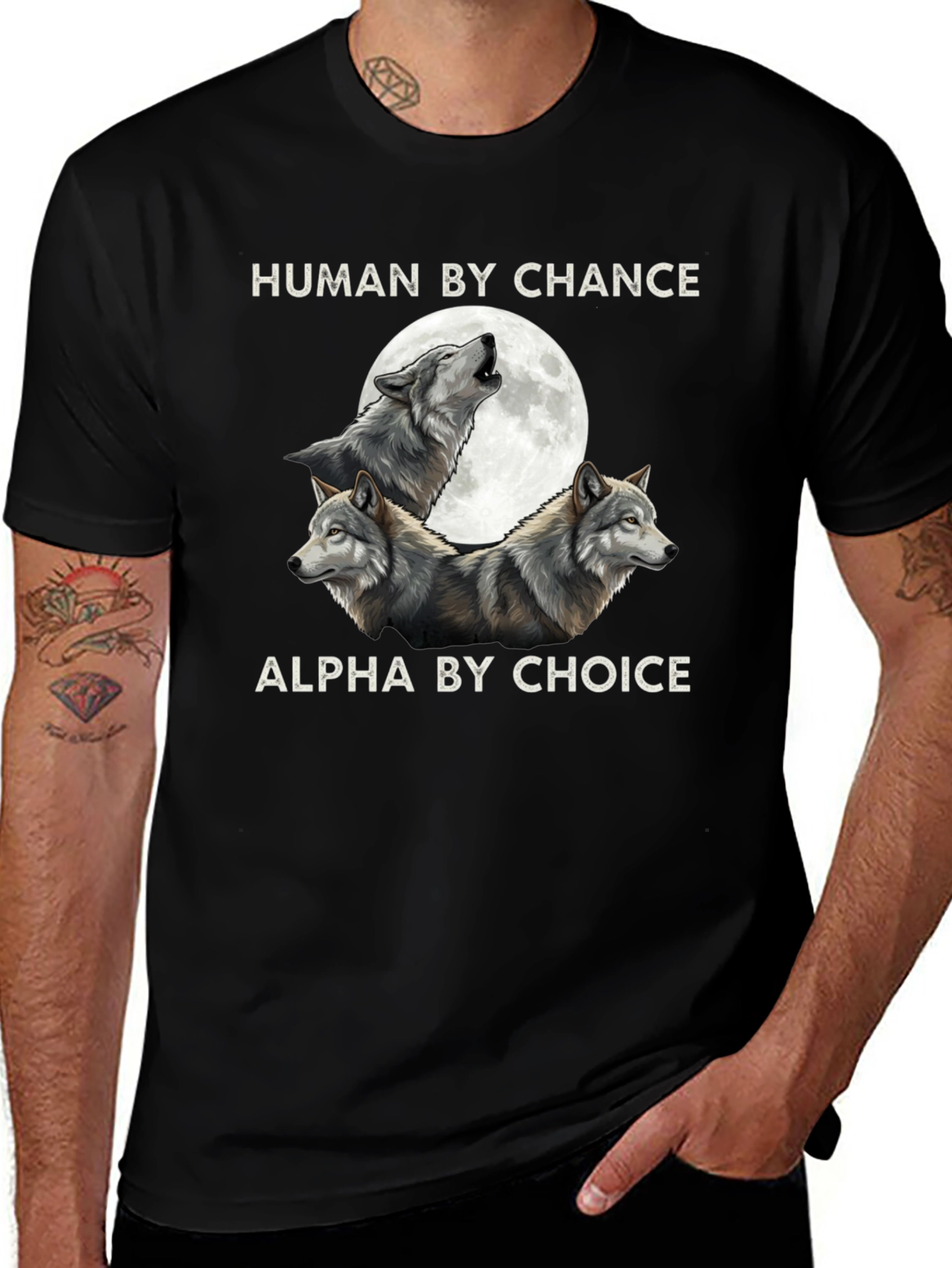 Human By Chance Wolf Graphic Tee