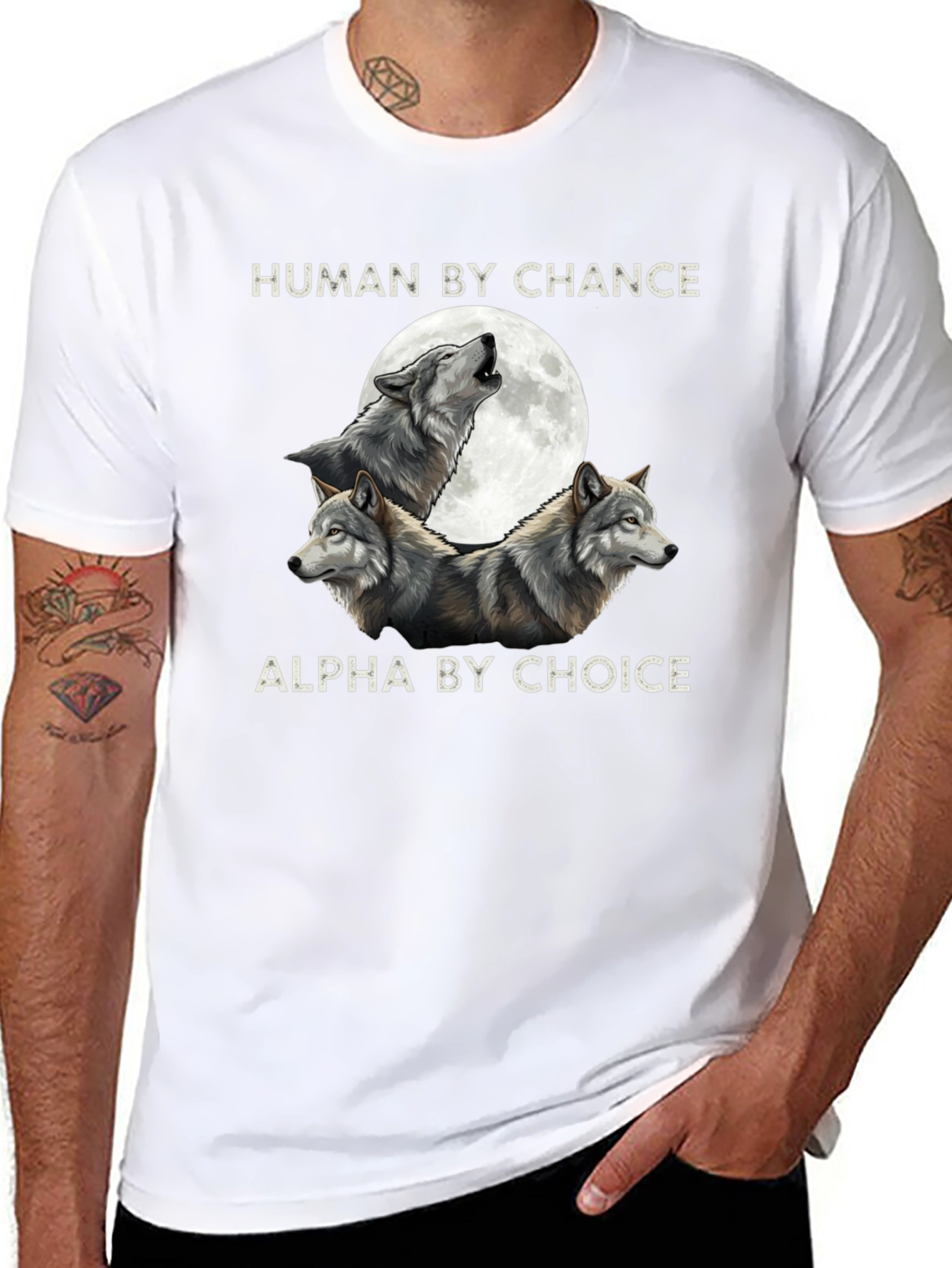 Human By Chance Wolf Graphic Tee