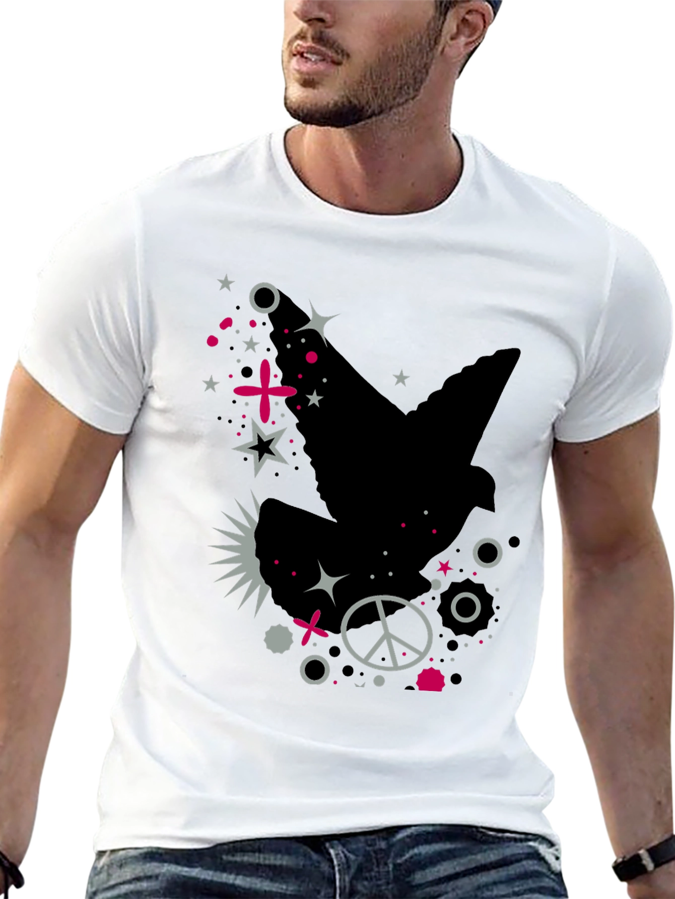 Dove Peace Sign Graphic Tee