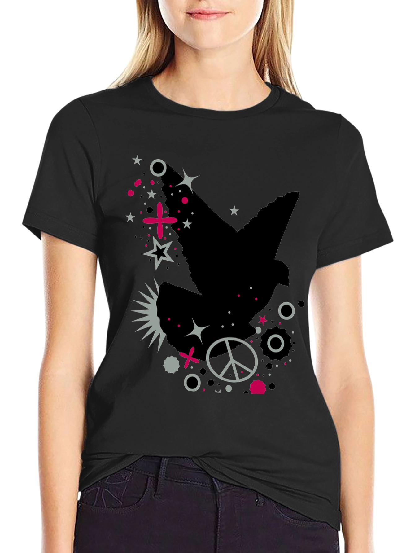 Dove Peace Sign Graphic Tee