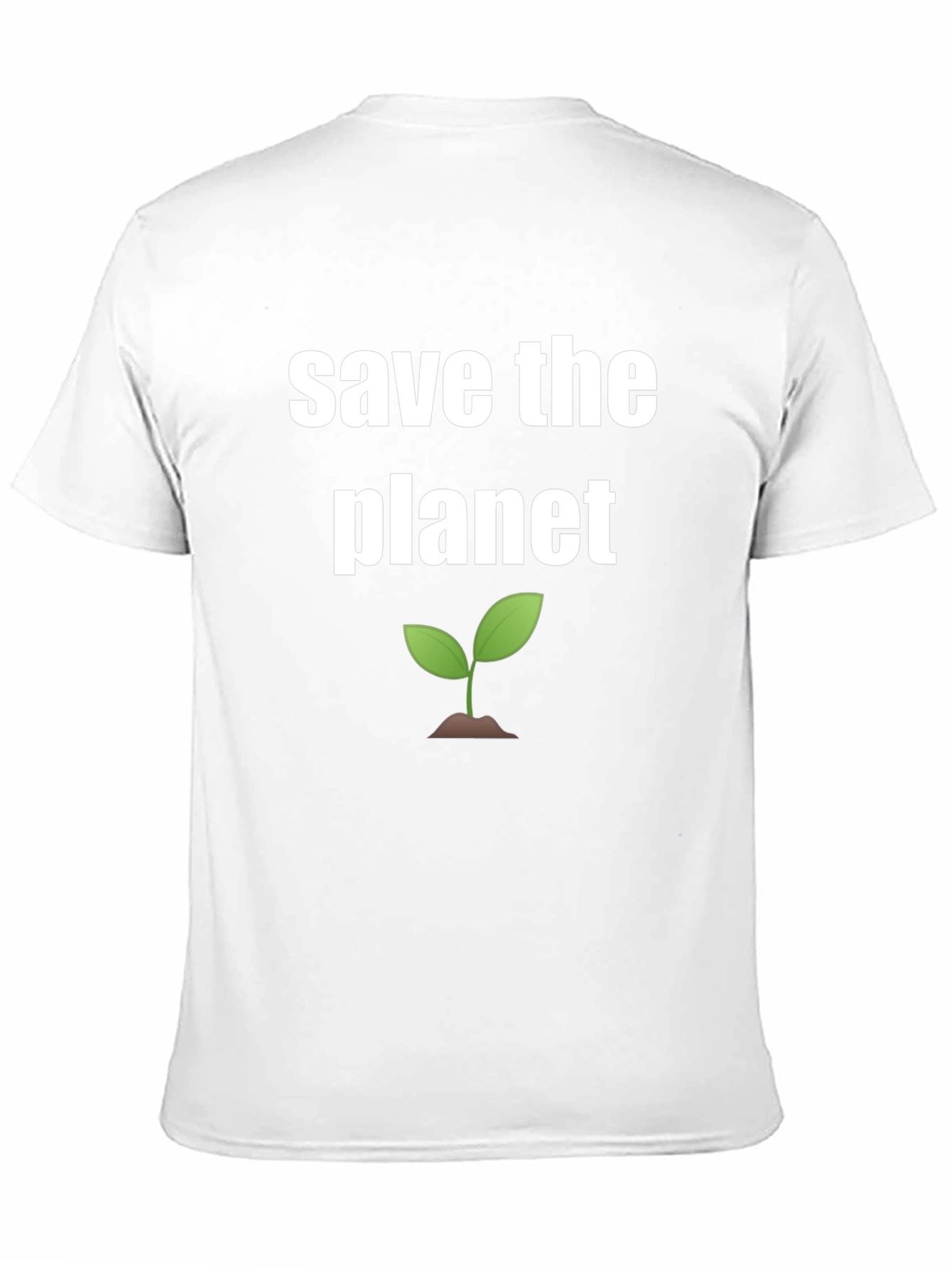 Save the Planet Graphic Tee - Black Cotton Shirt