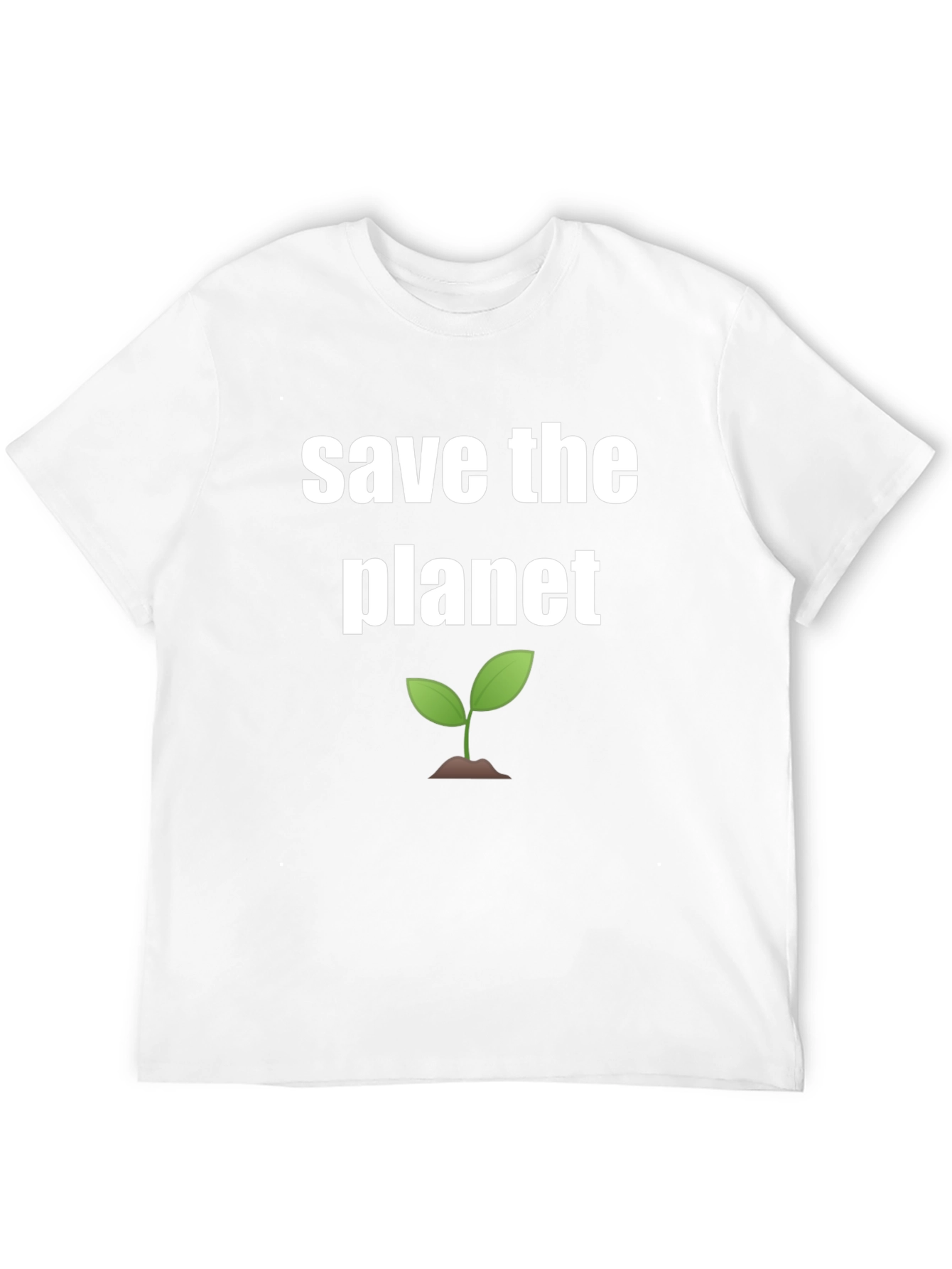 Save the Planet Graphic Tee - Black Cotton Shirt
