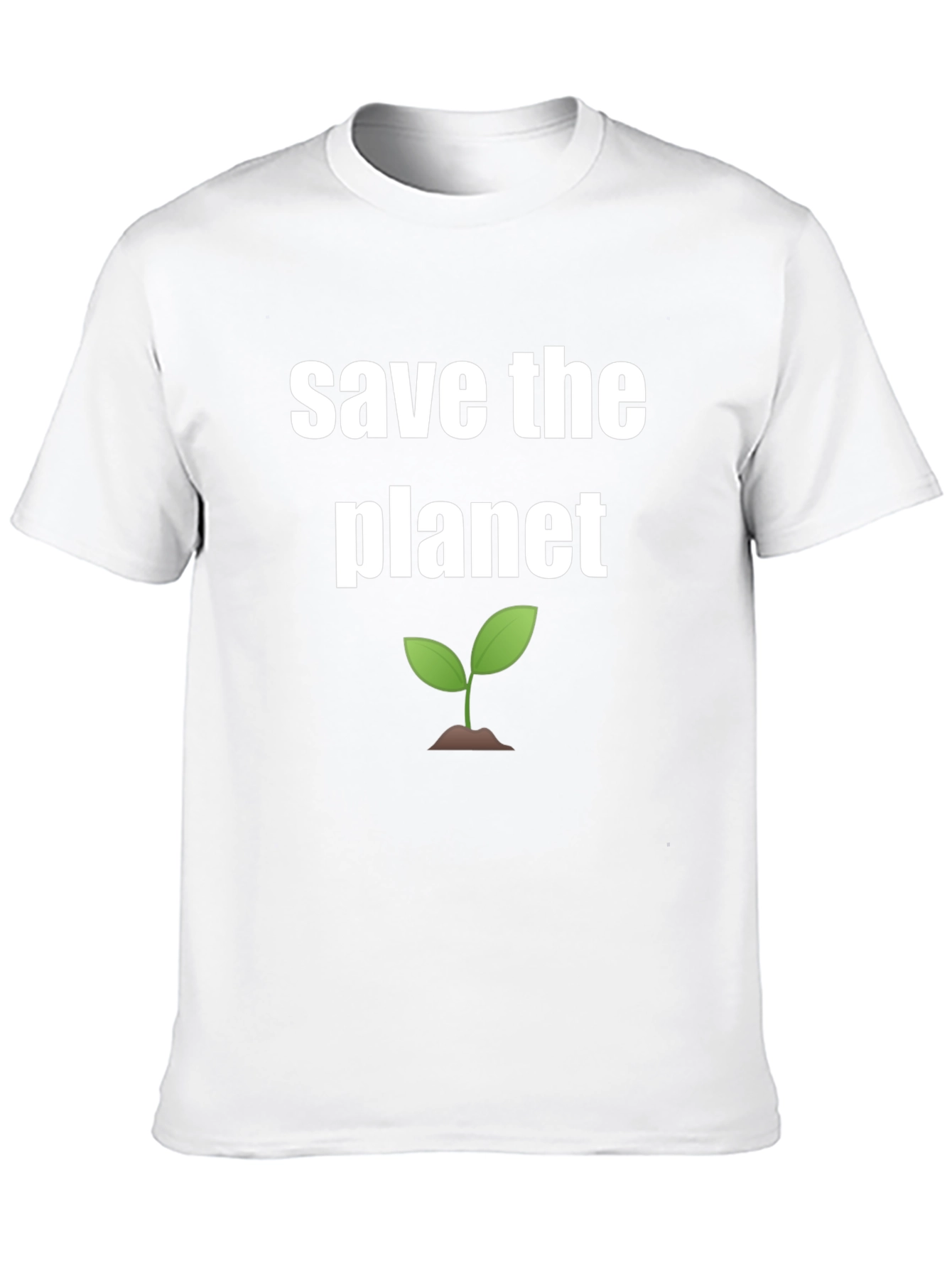 Save the Planet Graphic Tee - Black Cotton Shirt