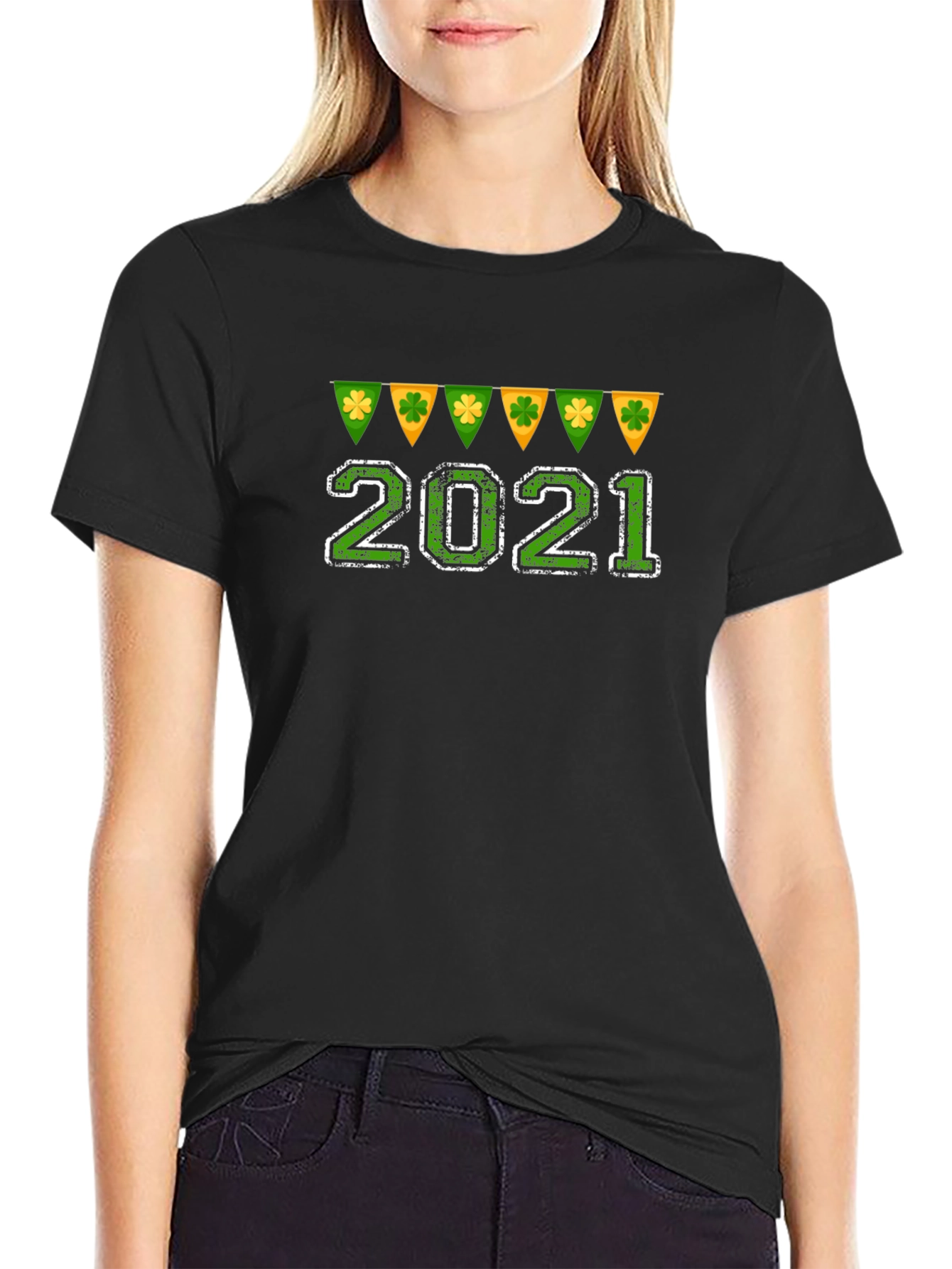 St Patricks Day 2021 Black T-Shirt