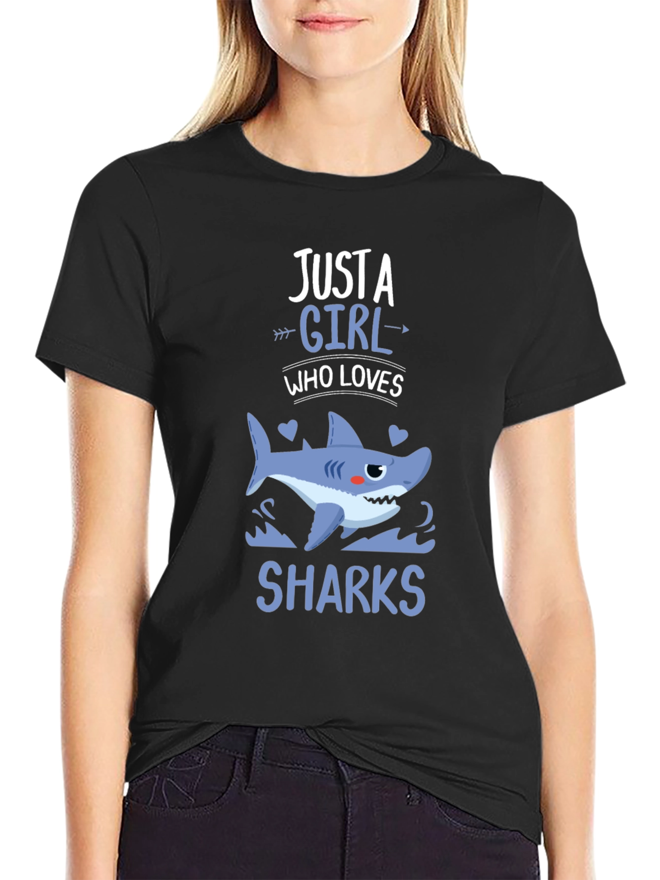 Just a Girl Who Loves Sharks T-Shirt