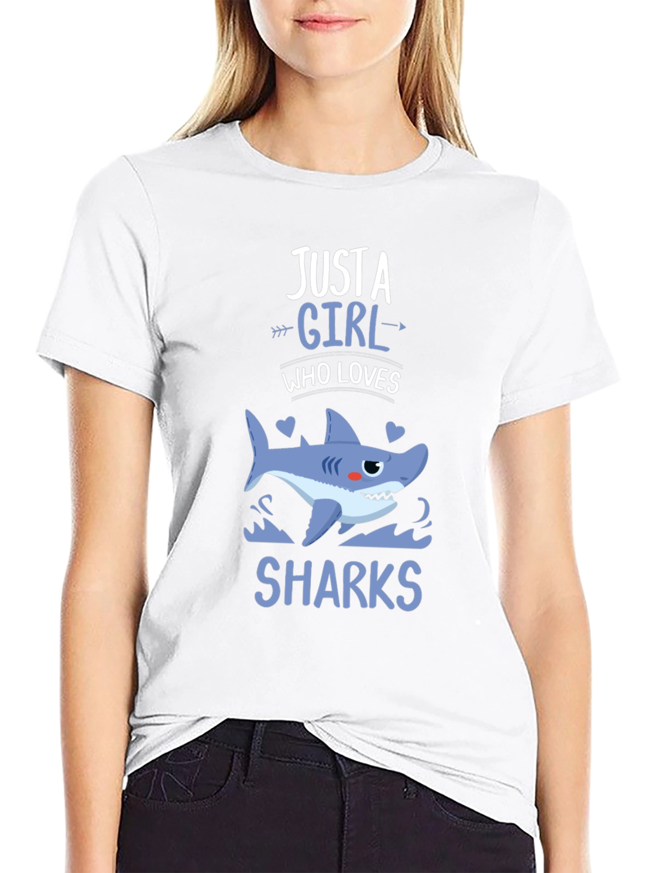 Just a Girl Who Loves Sharks T-Shirt