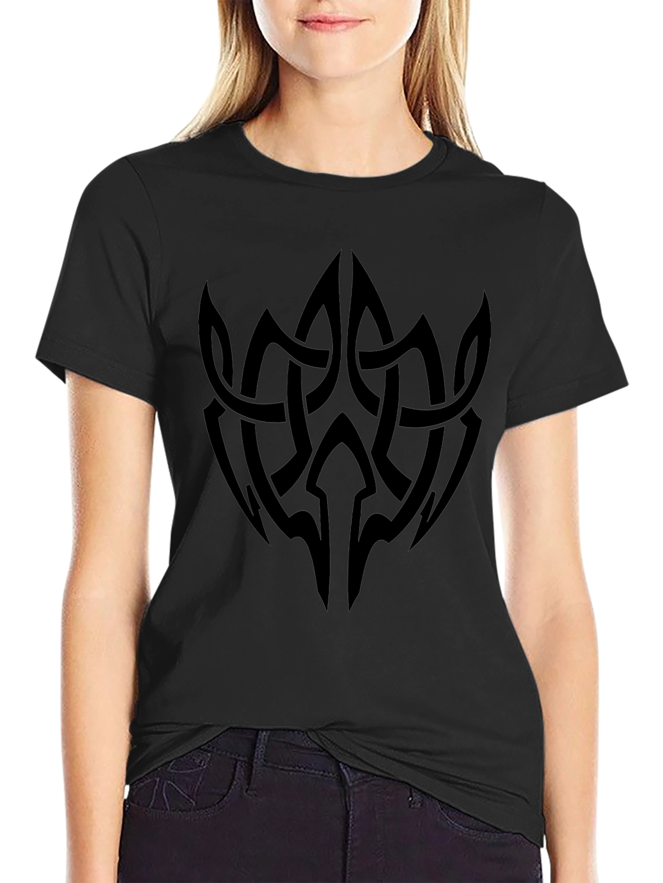 Black Celtic Knot Graphic Tee for Men