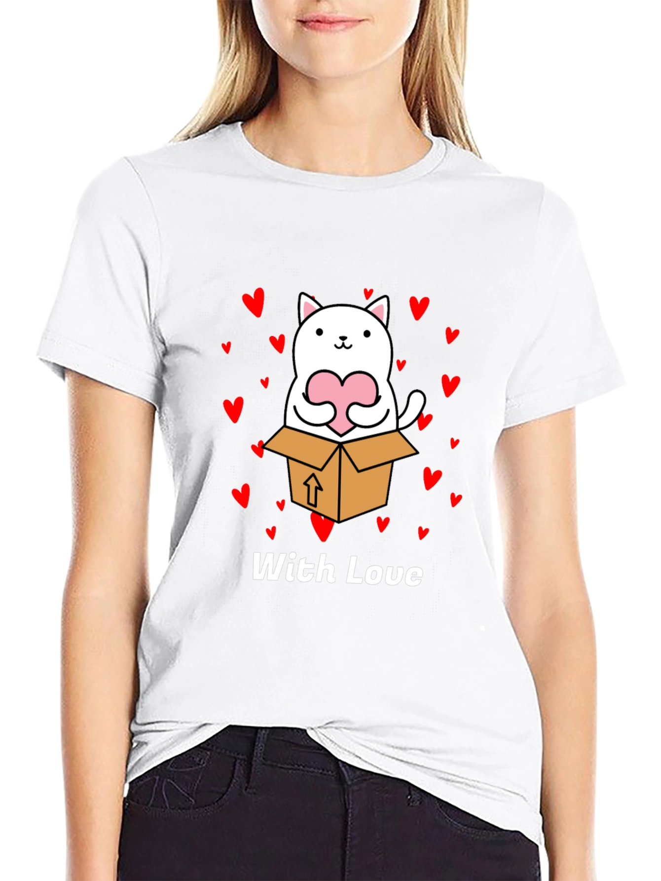 Cat in a Box with Love T-Shirt