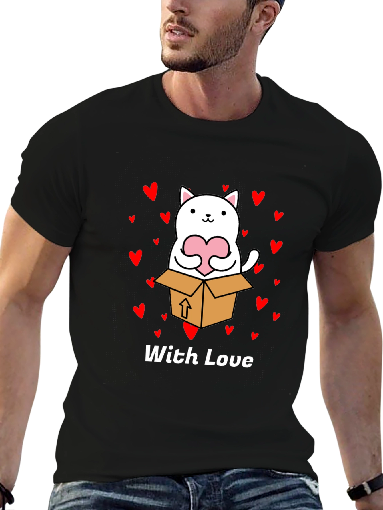 Cat in a Box with Love T-Shirt