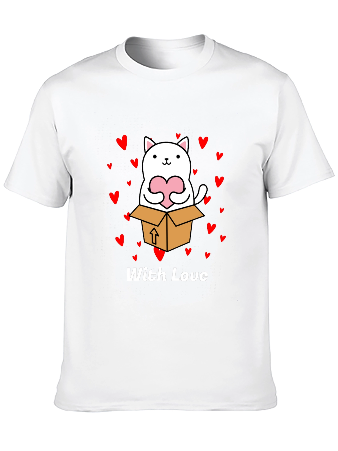 Cat in a Box with Love T-Shirt
