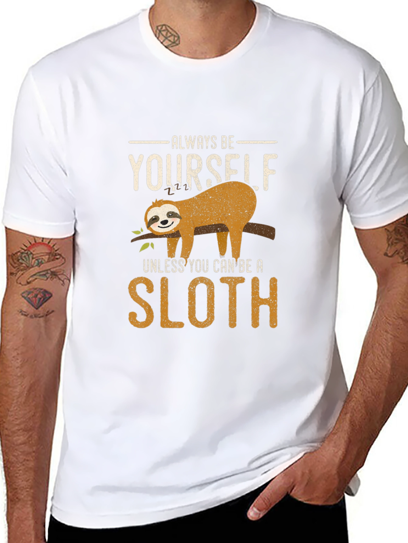 Always Be Yourself Sloth Graphic Tee