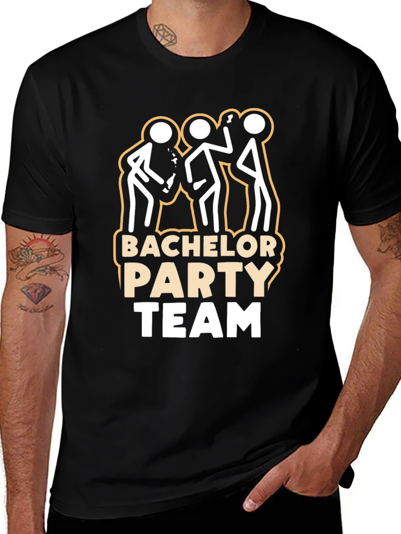 Bachelor Party Team T-Shirt - Fun Celebration Apparel
