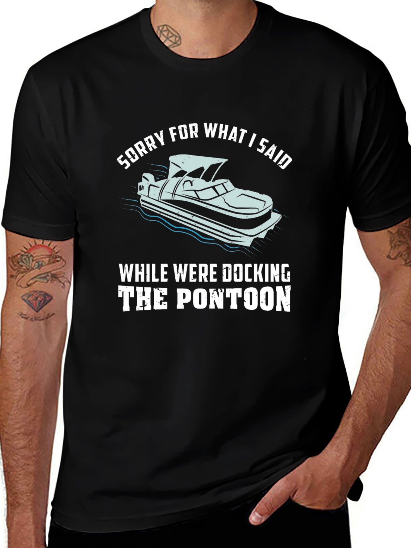 Pontoon Docking T-Shirt - Funny Boating Tee