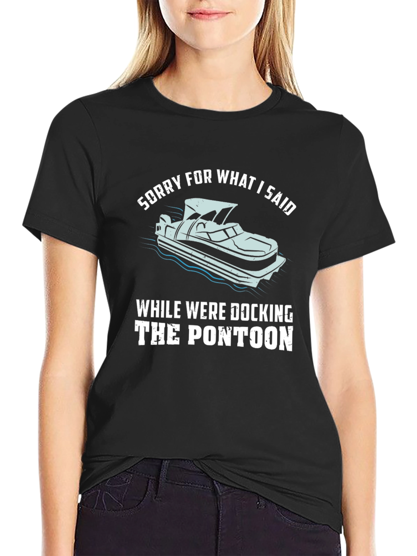 Pontoon Docking T-Shirt - Funny Boating Tee