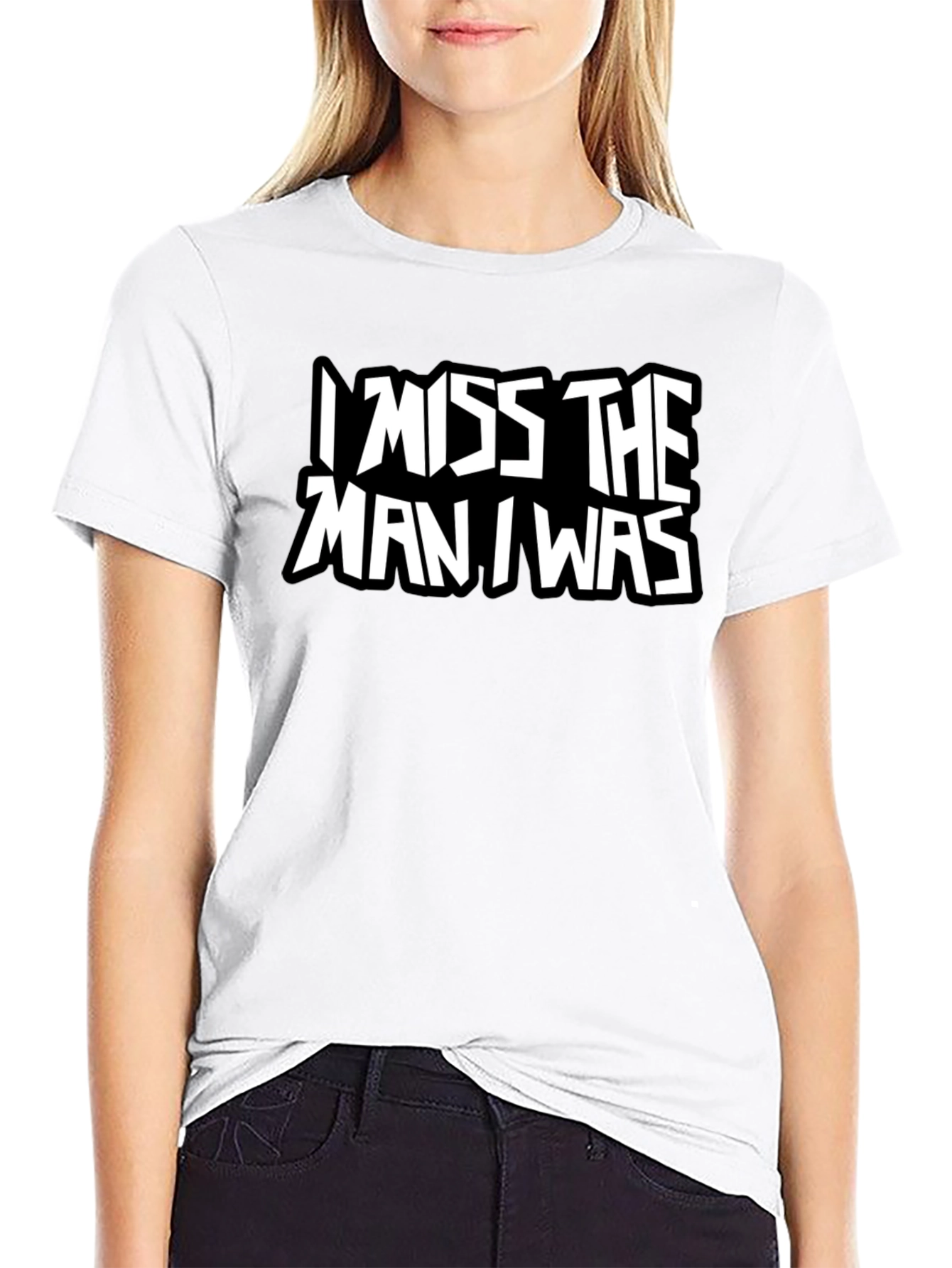 I Miss The Man I Was Black T-Shirt