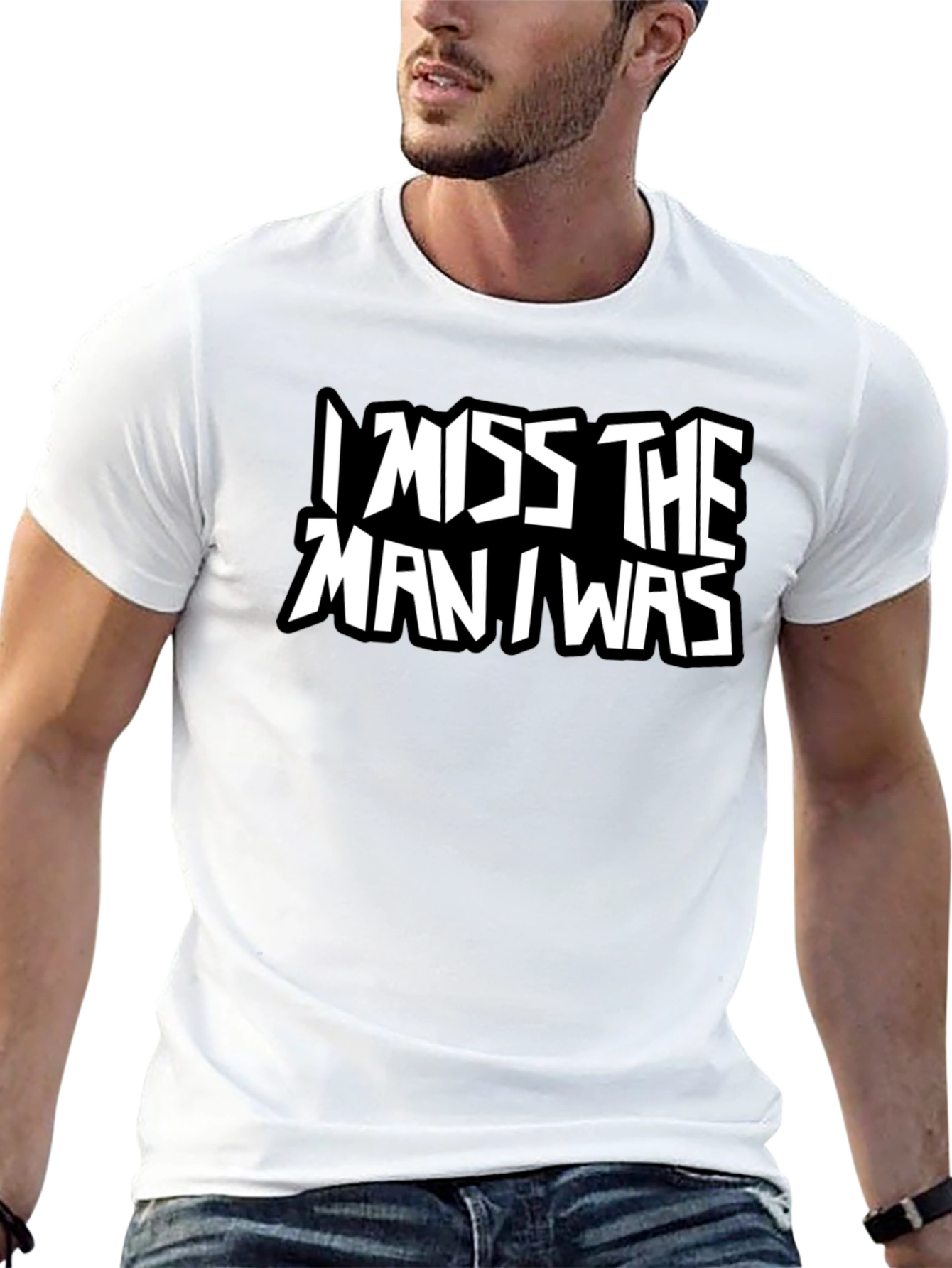I Miss The Man I Was Black T-Shirt