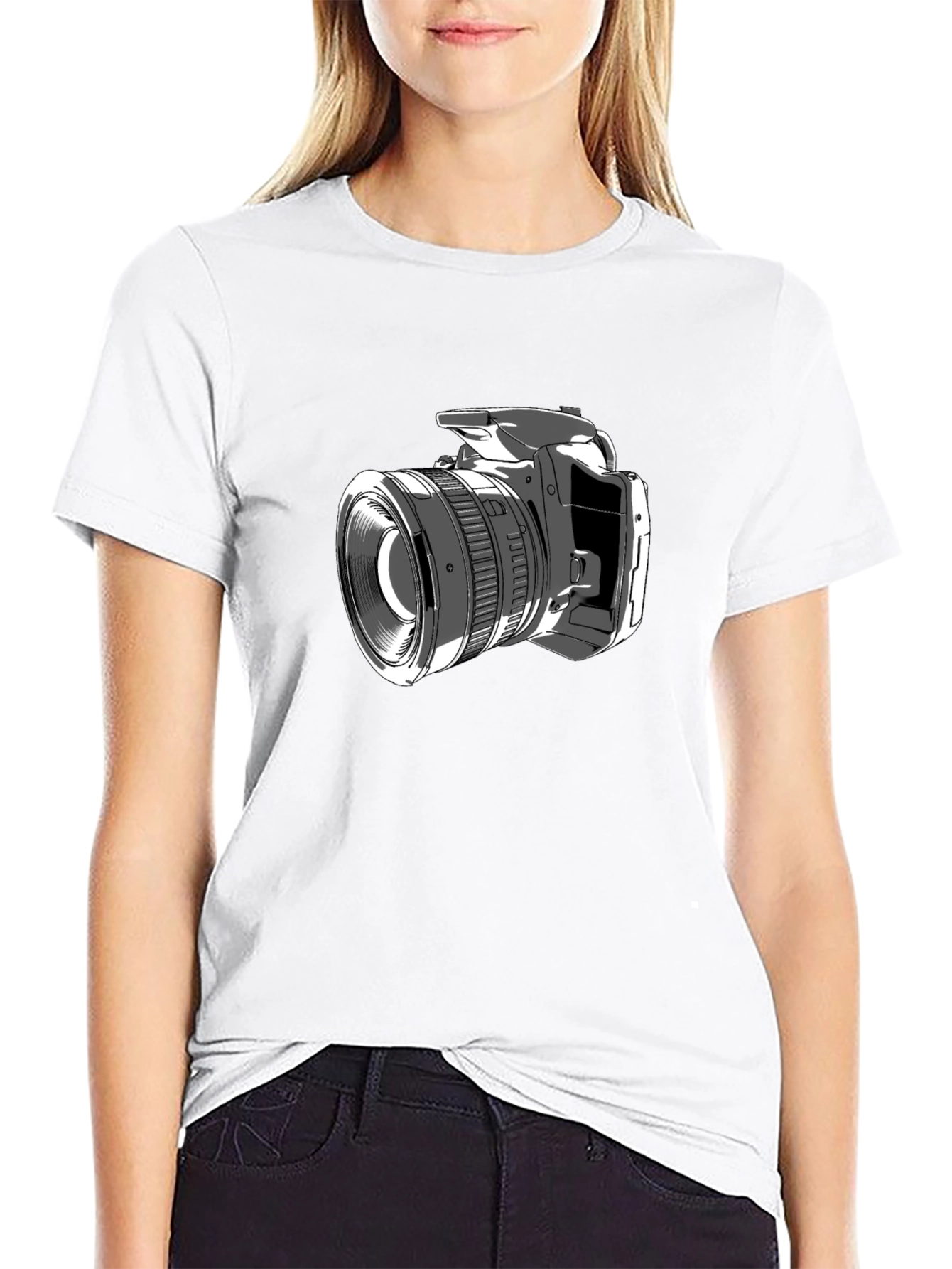 Camera Graphic T-Shirt - Stylish Photographer Tee