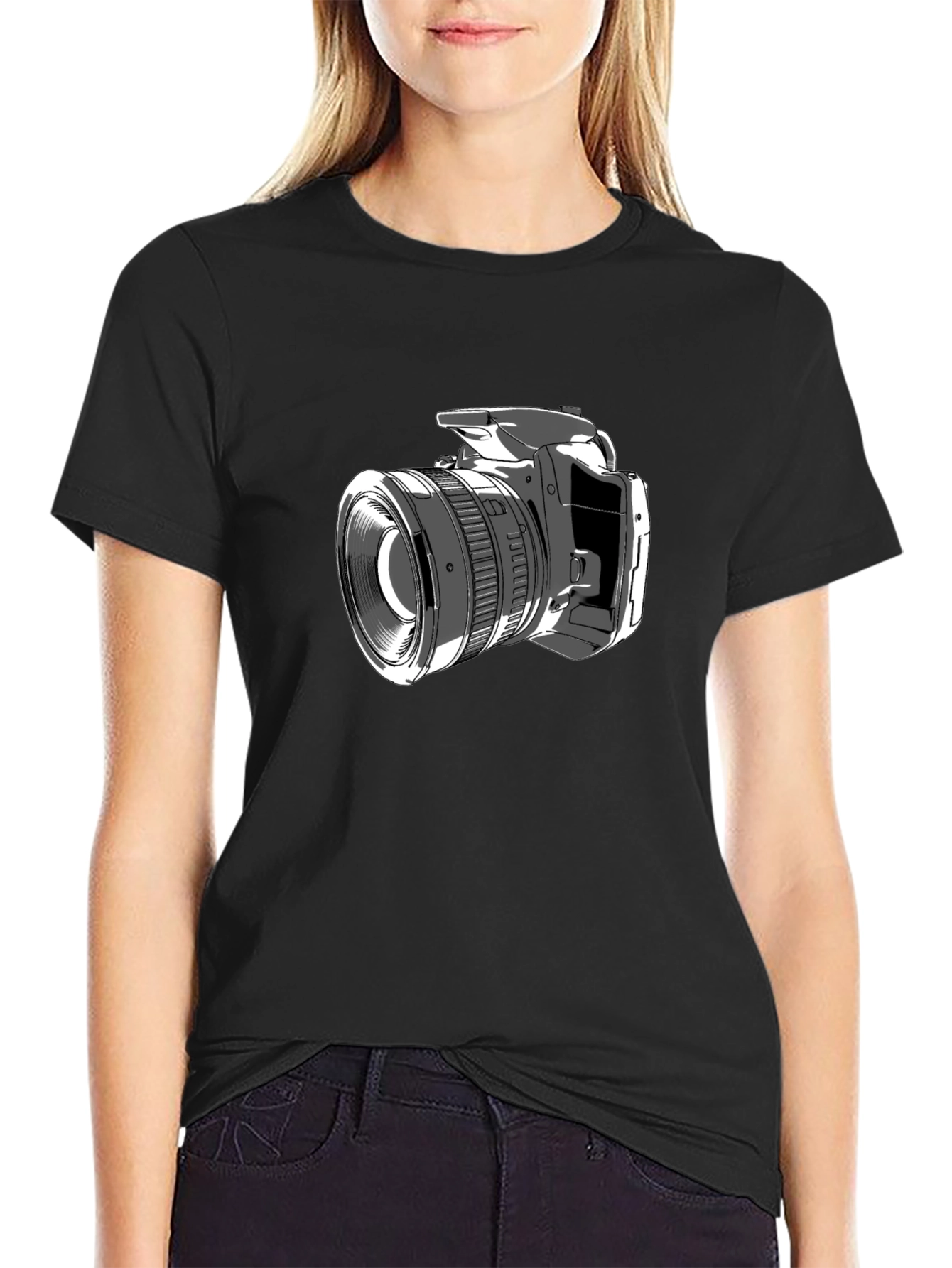 Camera Graphic T-Shirt - Stylish Photographer Tee