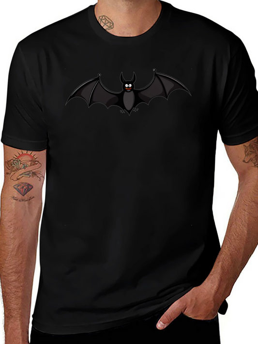 Spooky Bat Graphic Tee - Halloween Shirt