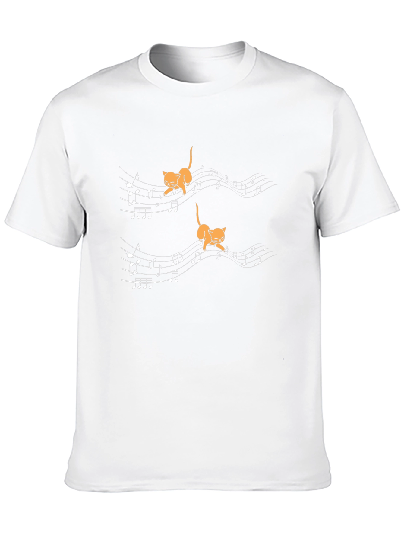Musical Cats Black T-Shirt