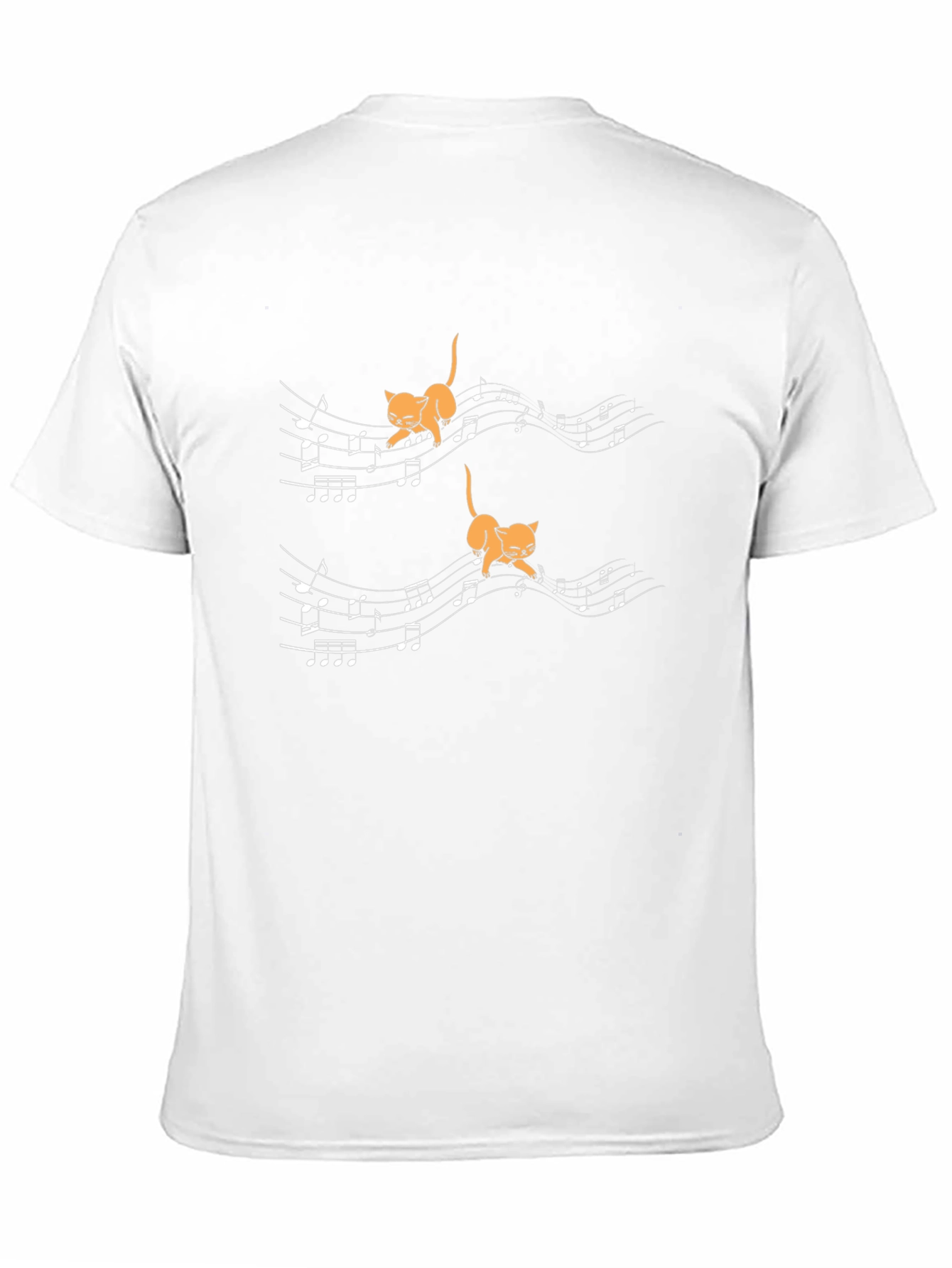 Musical Cats Black T-Shirt
