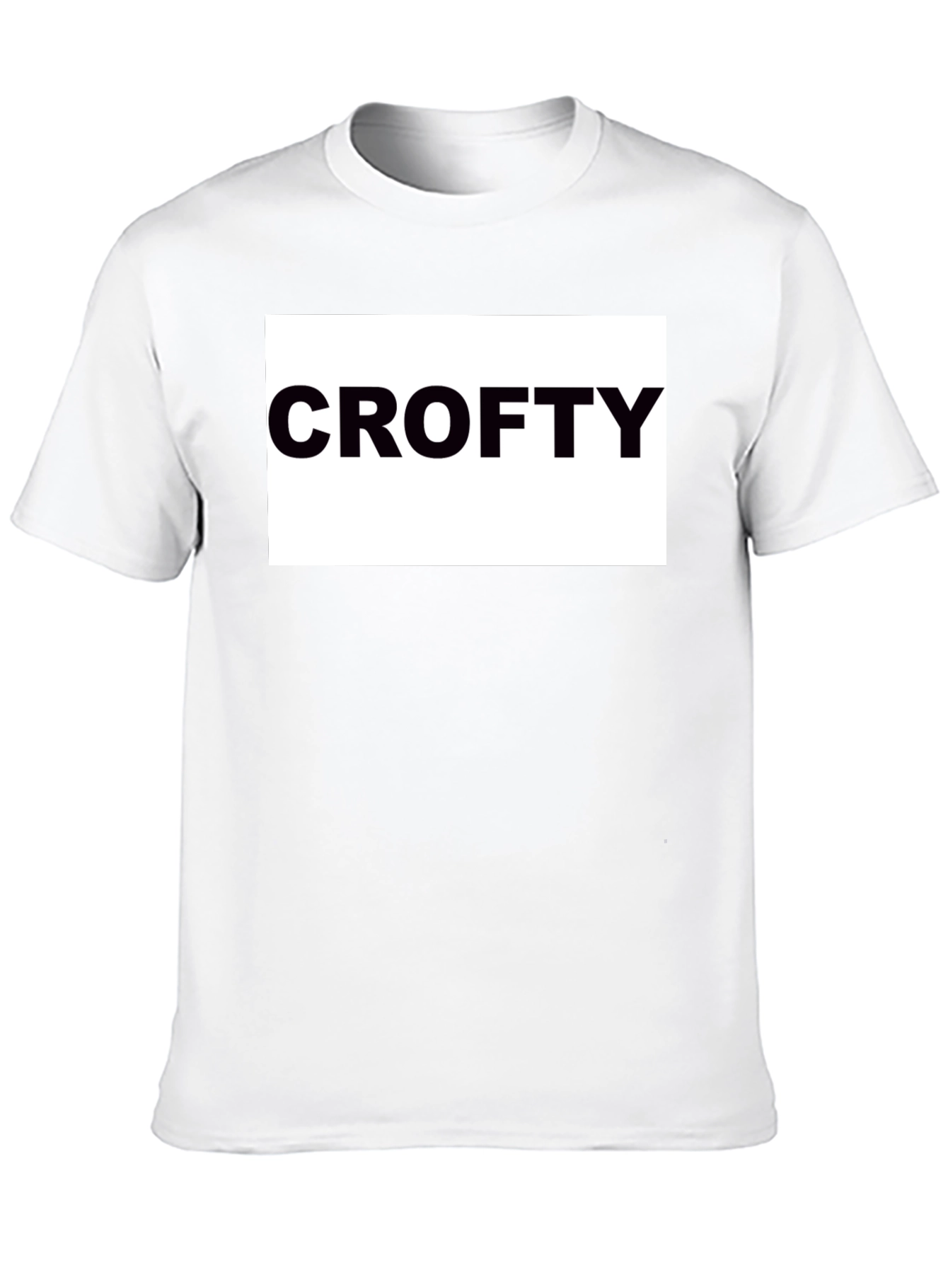 Crofty Black T-Shirt - Bold Statement Tee