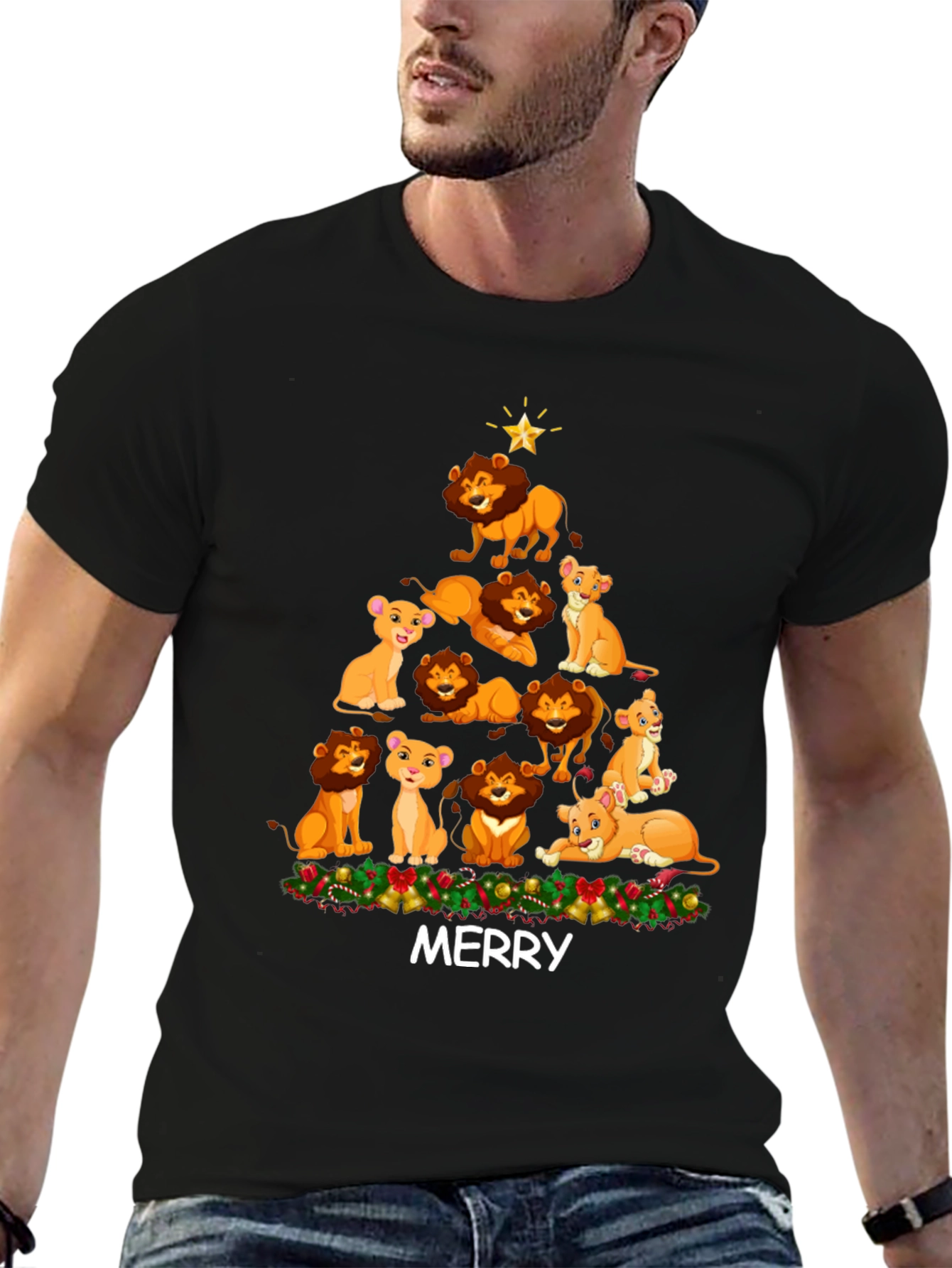 Lion King Christmas T-Shirt - Merry Holiday Tee