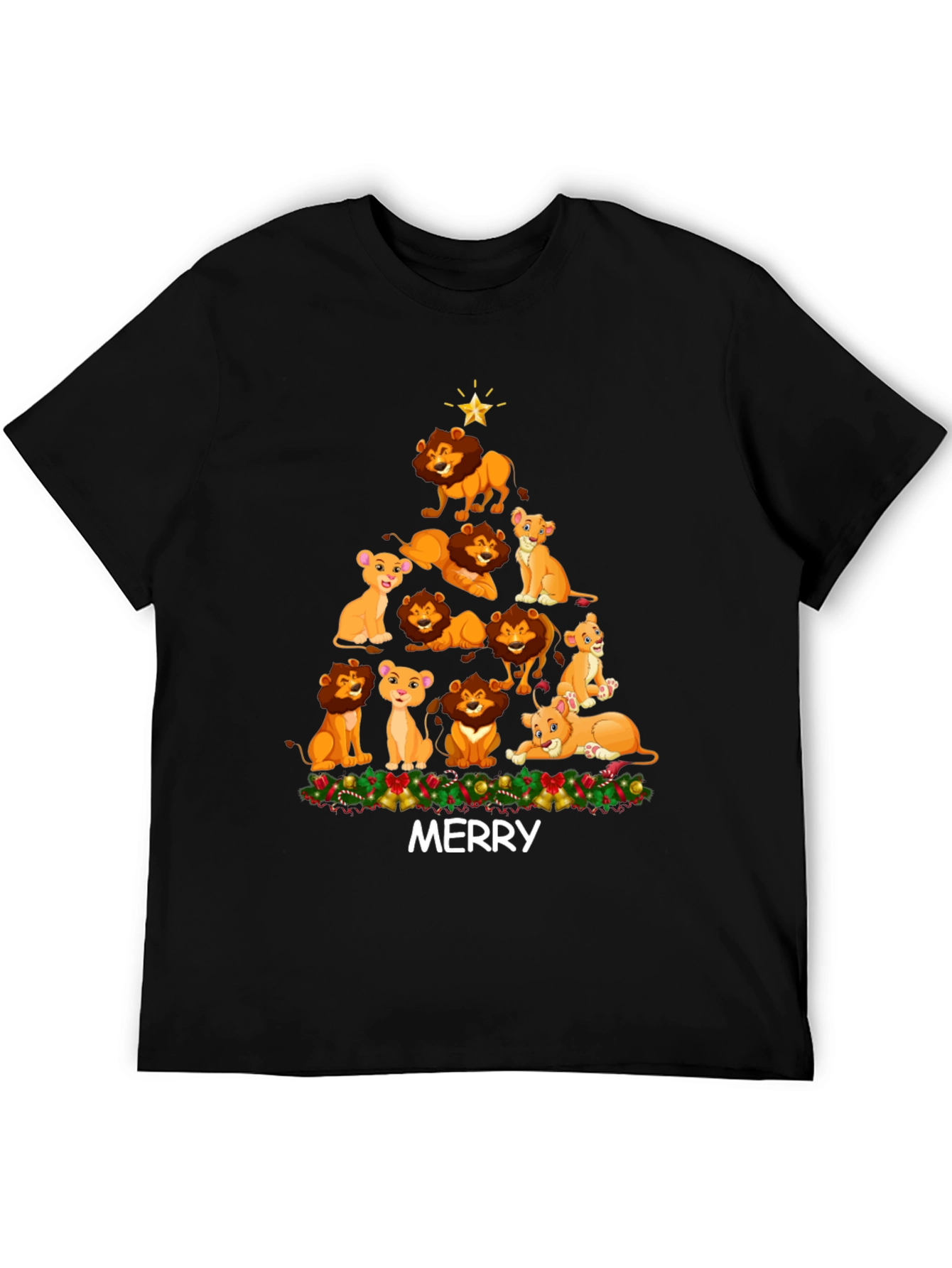 Lion King Christmas T-Shirt - Merry Holiday Tee
