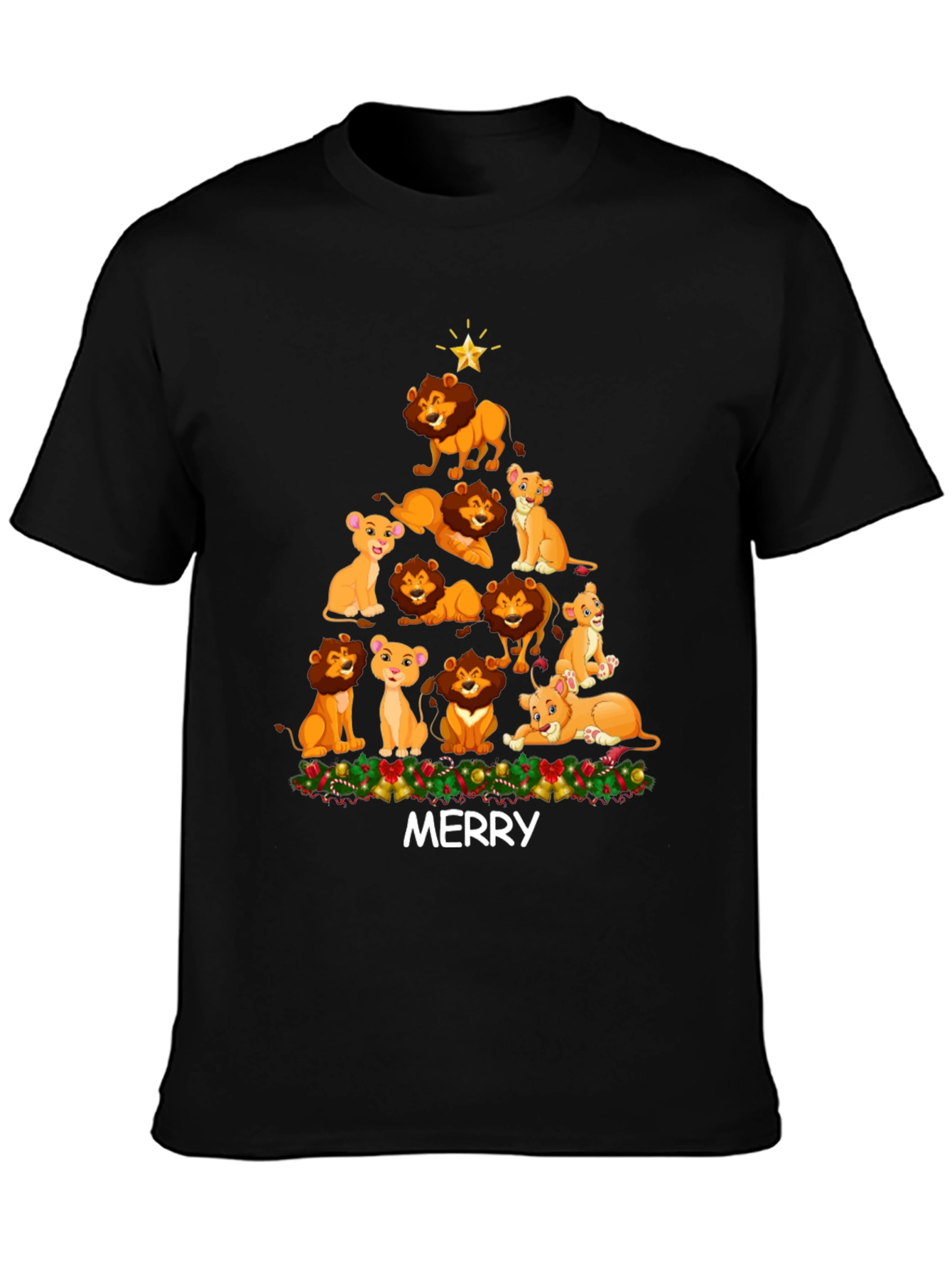 Lion King Christmas T-Shirt - Merry Holiday Tee