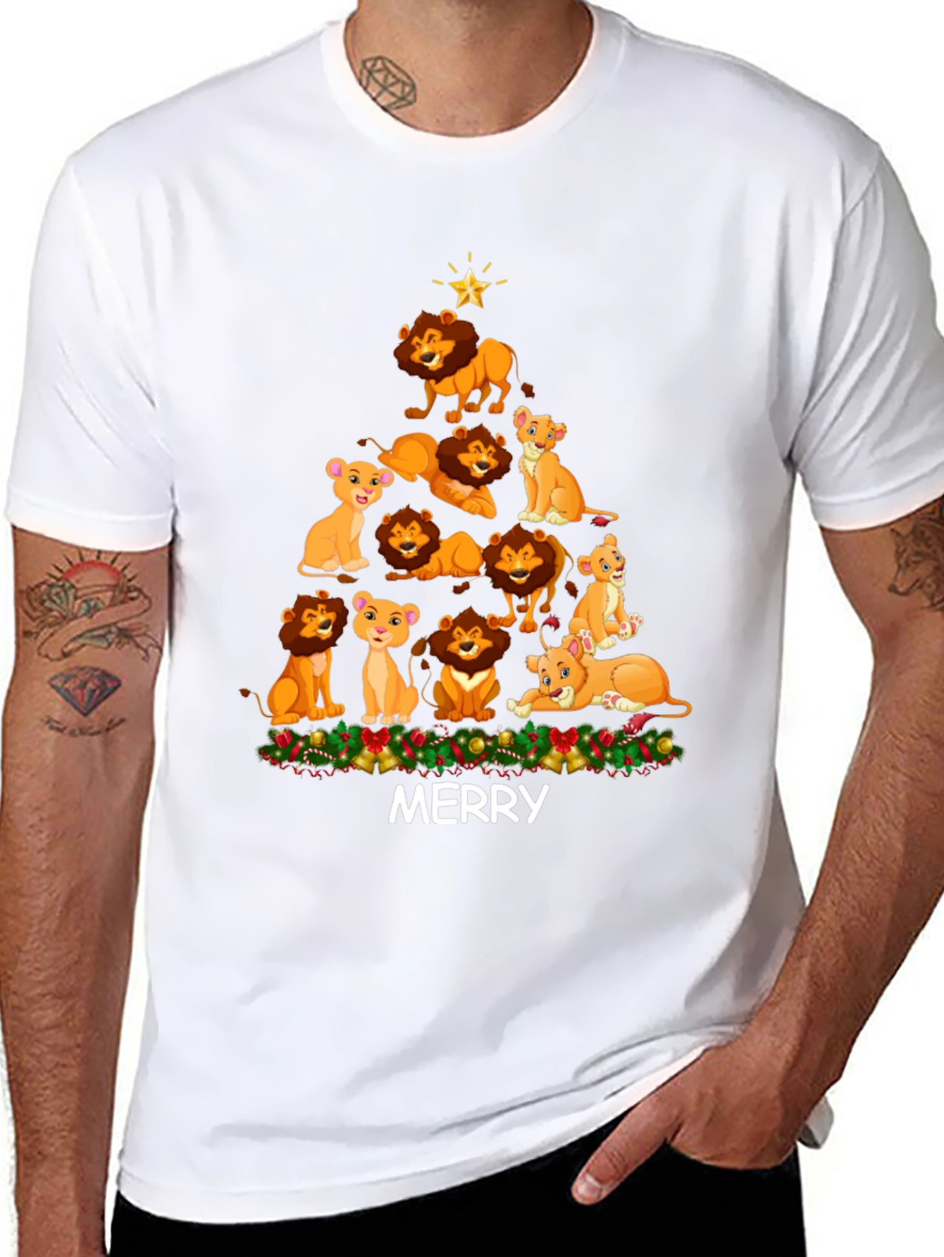 Lion King Christmas T-Shirt - Merry Holiday Tee