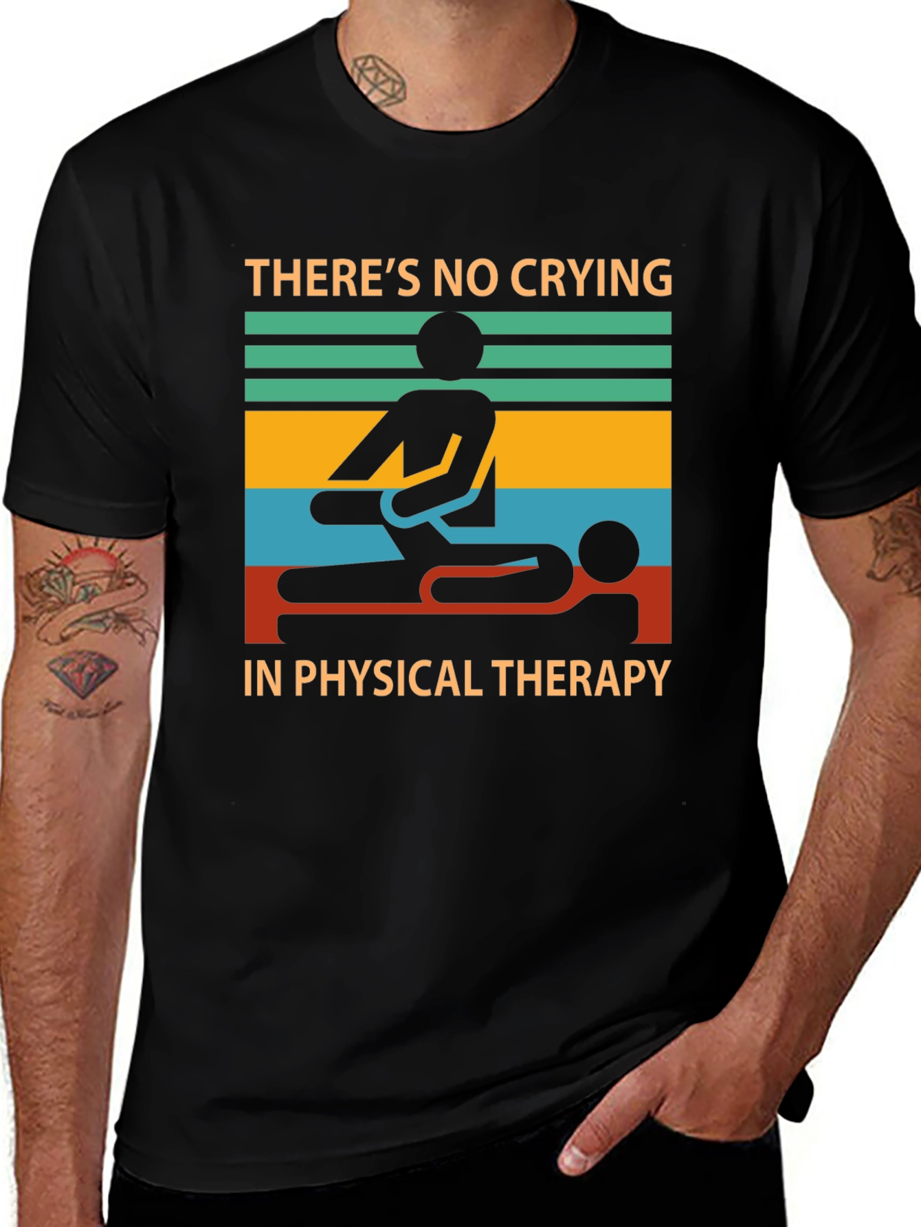 Funny Physical Therapy T-Shirt - No Crying!