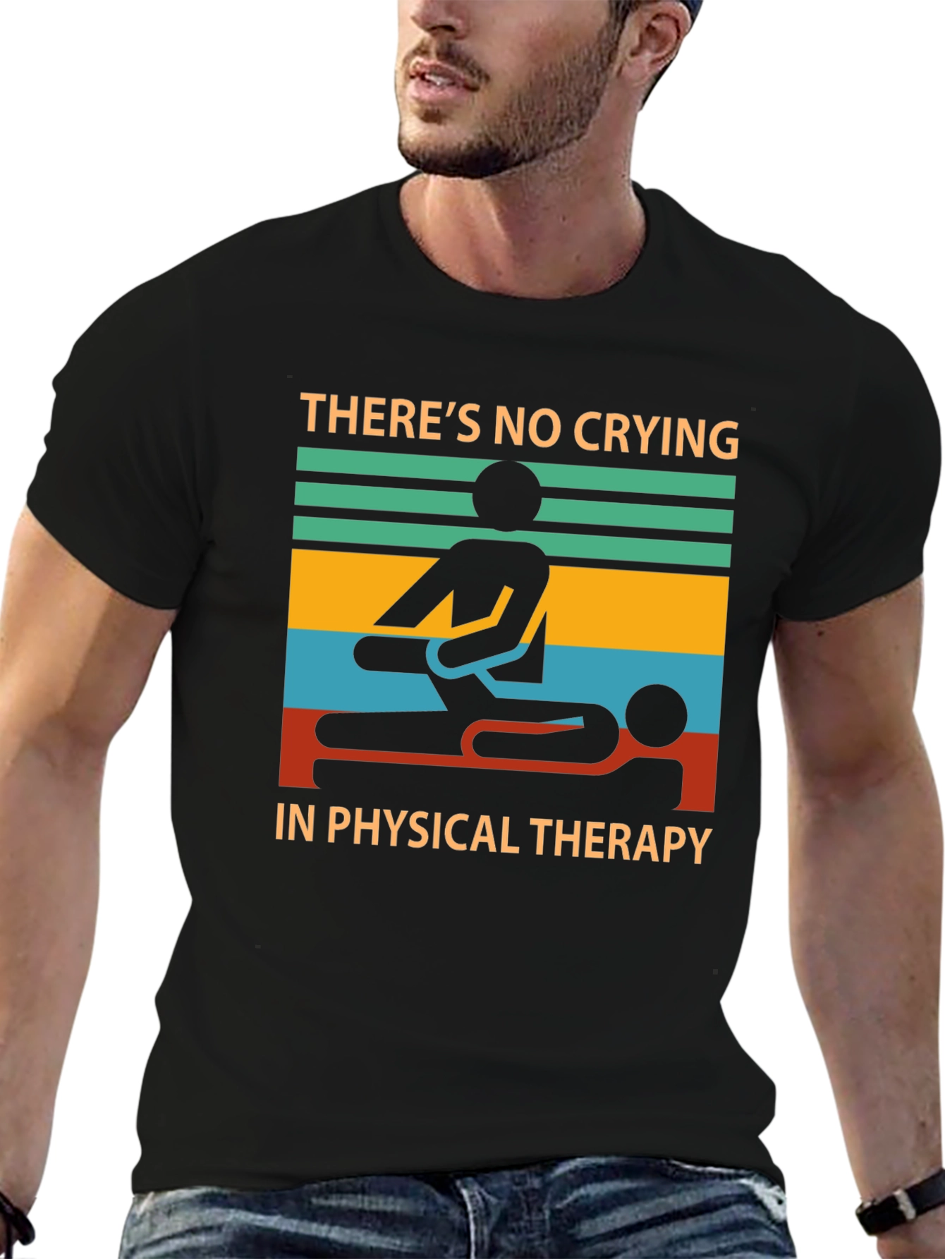 Funny Physical Therapy T-Shirt - No Crying!
