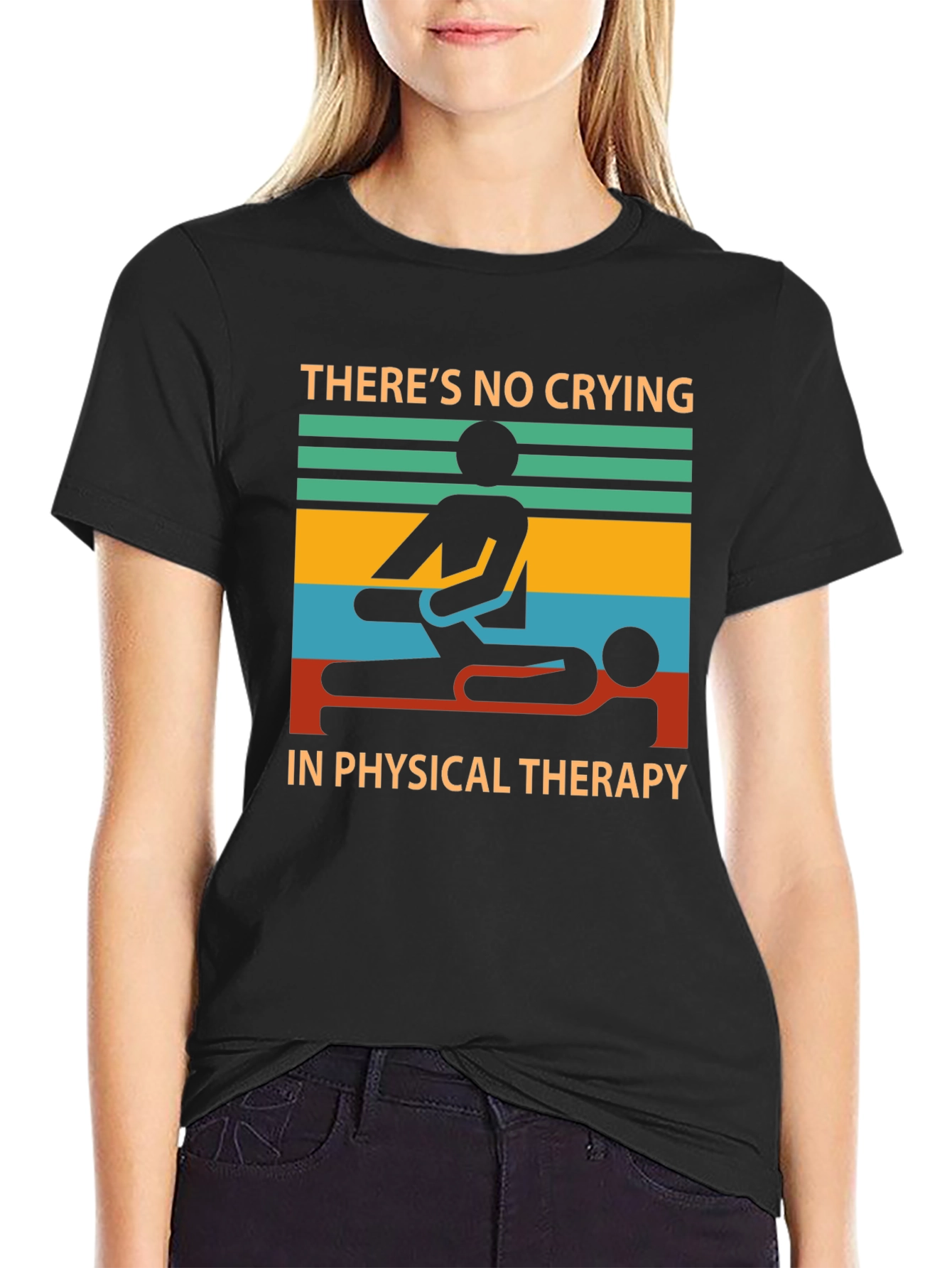 Funny Physical Therapy T-Shirt - No Crying!