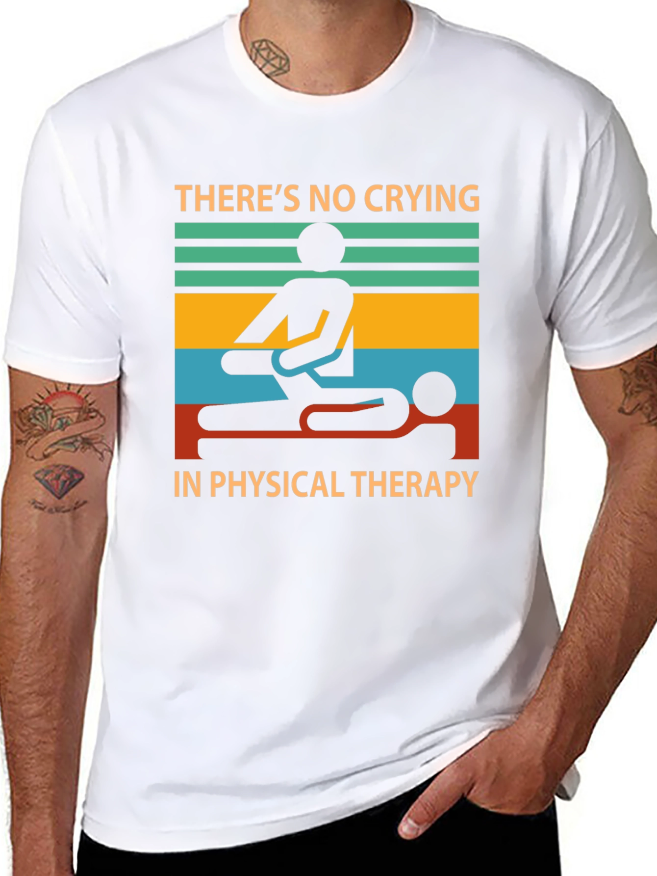 Funny Physical Therapy T-Shirt - No Crying!