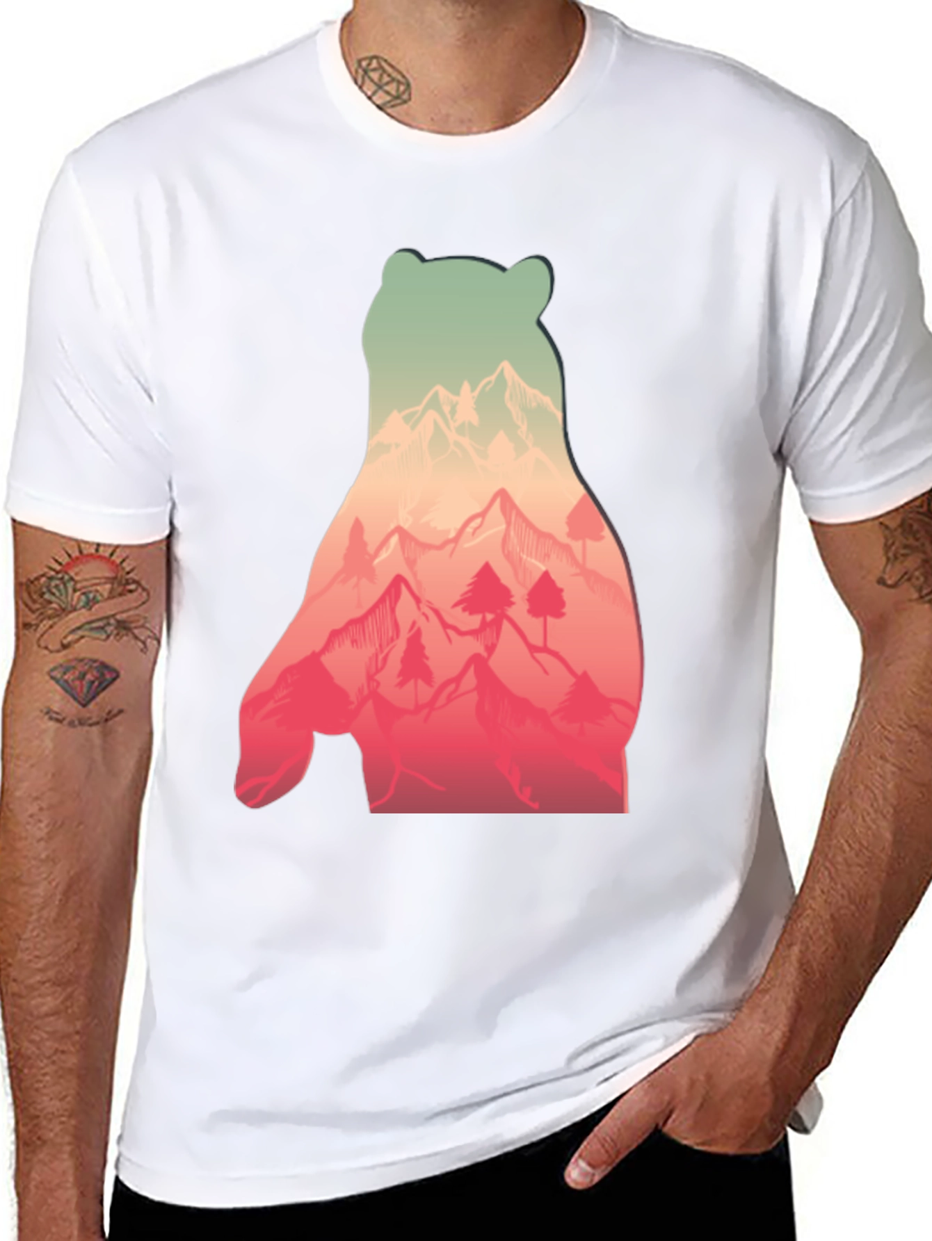 Bear Mountain Graphic Tee - Nature Lovers T-Shirt