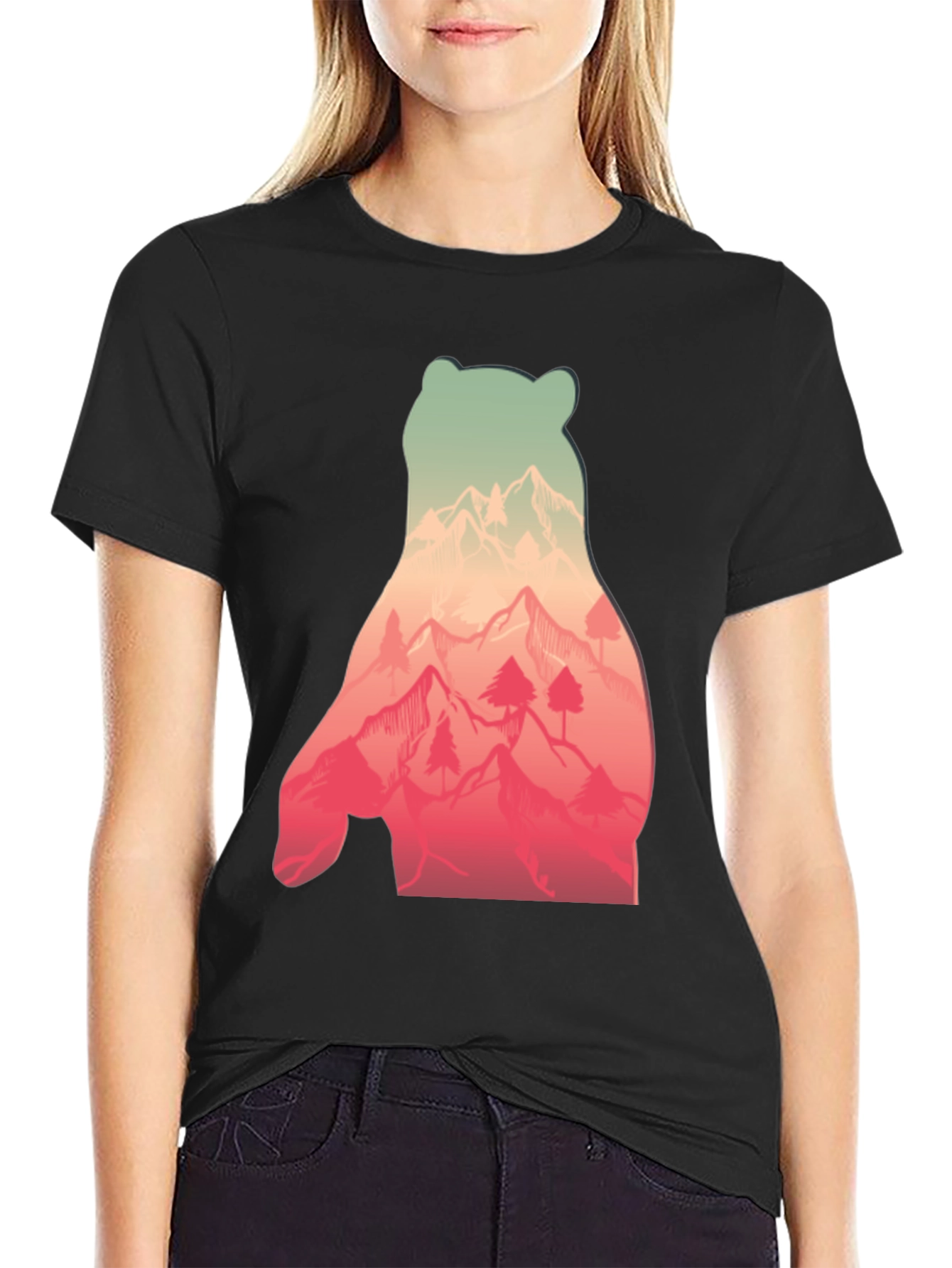Bear Mountain Graphic Tee - Nature Lovers T-Shirt