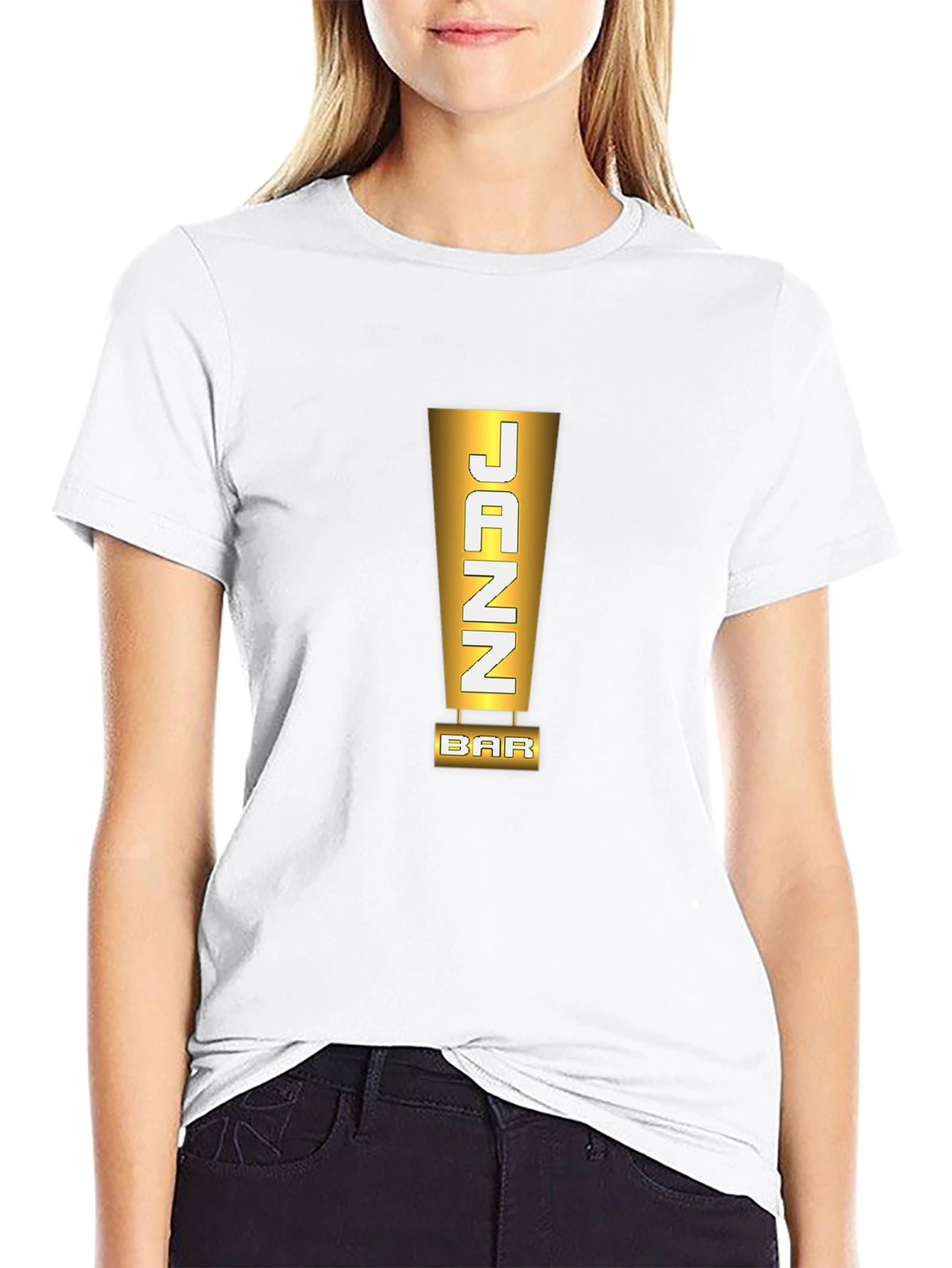 JAZZ Bar Stylish Mens Black T-Shirt