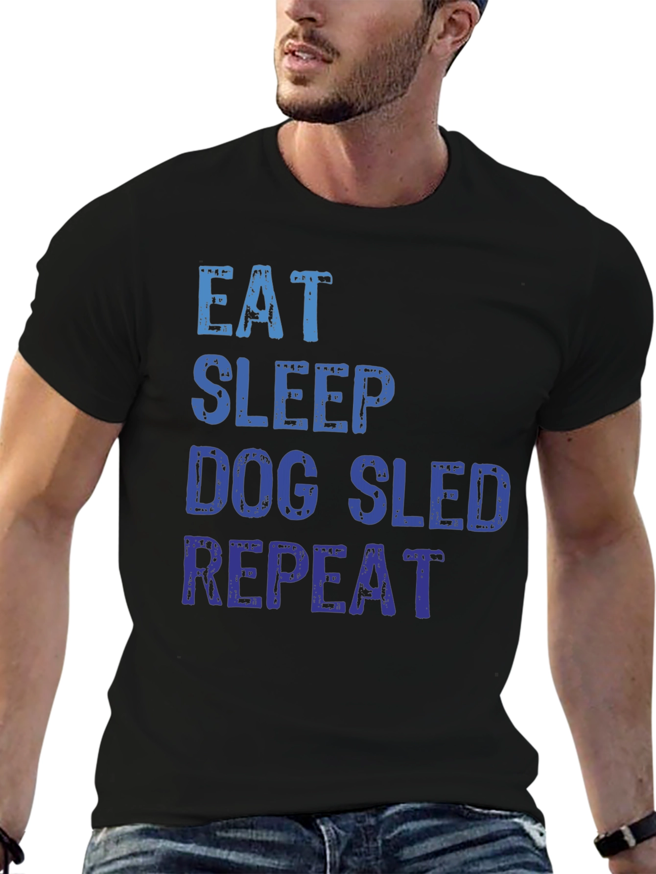 Eat Sleep Dog Sled Repeat T-Shirt