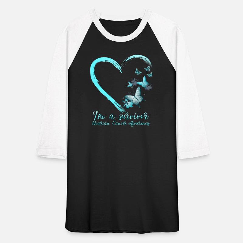 Teal Butterfly Heart Survivor Ovarian Cancer Aware