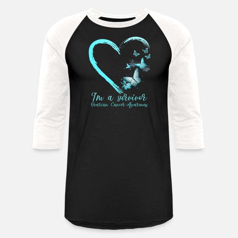 Teal Butterfly Heart Survivor Ovarian Cancer Aware