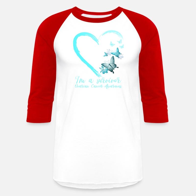 Teal Butterfly Heart Survivor Ovarian Cancer Aware