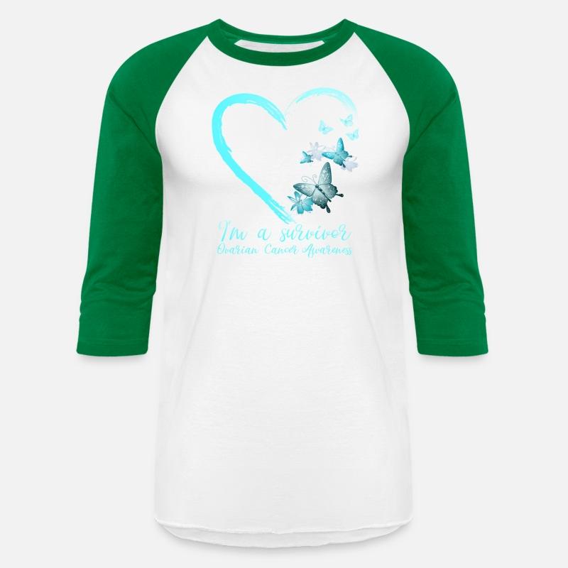 Teal Butterfly Heart Survivor Ovarian Cancer Aware